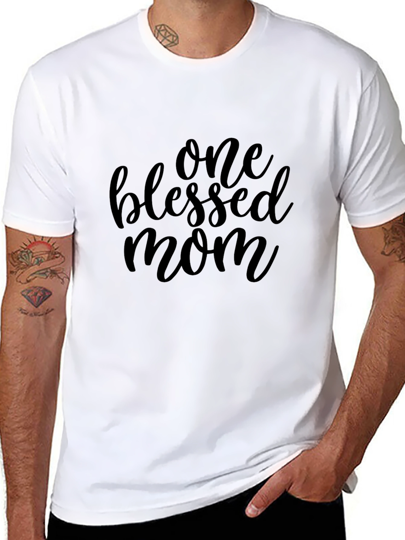 Blessed Mom Graphic Tee - Stylish Comfort