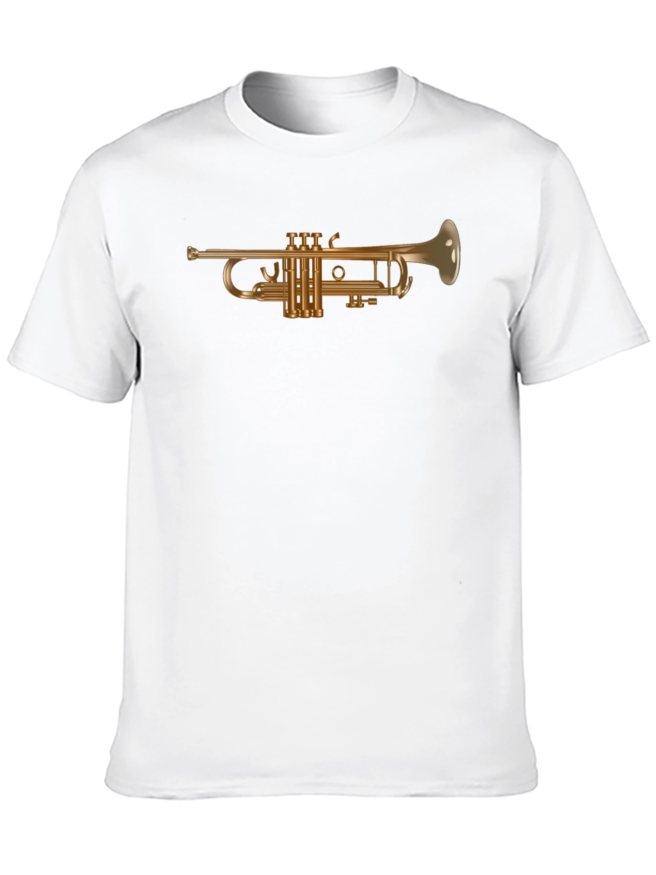 Trumpet Graphic Tee - Black Cotton T-Shirt