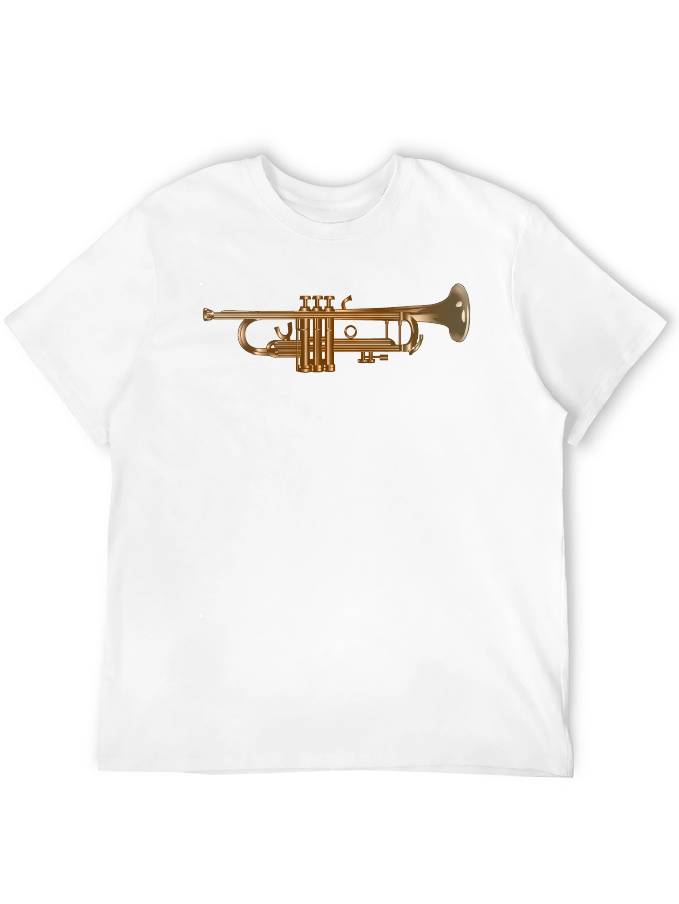 Trumpet Graphic Tee - Black Cotton T-Shirt