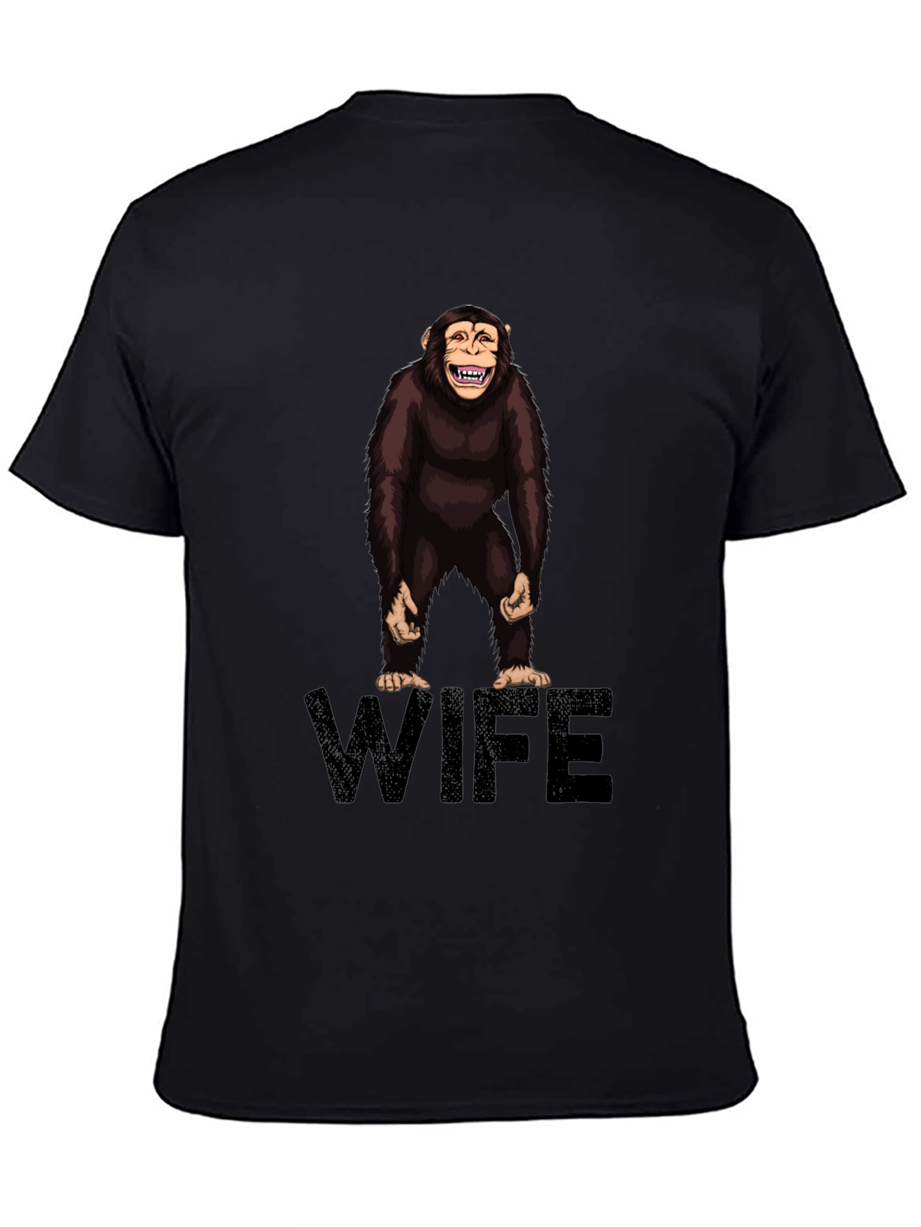 Chimpanzee Wife Graphic Tee - Funny Novelty Shirt