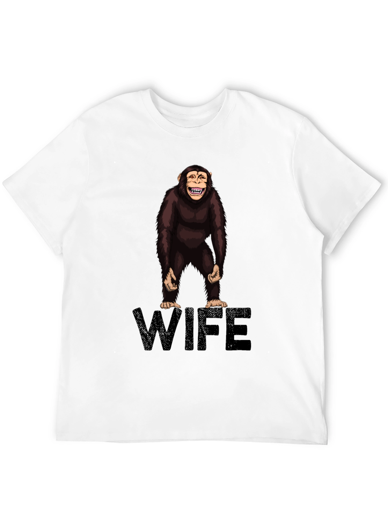 Chimpanzee Wife Graphic Tee - Funny Novelty Shirt