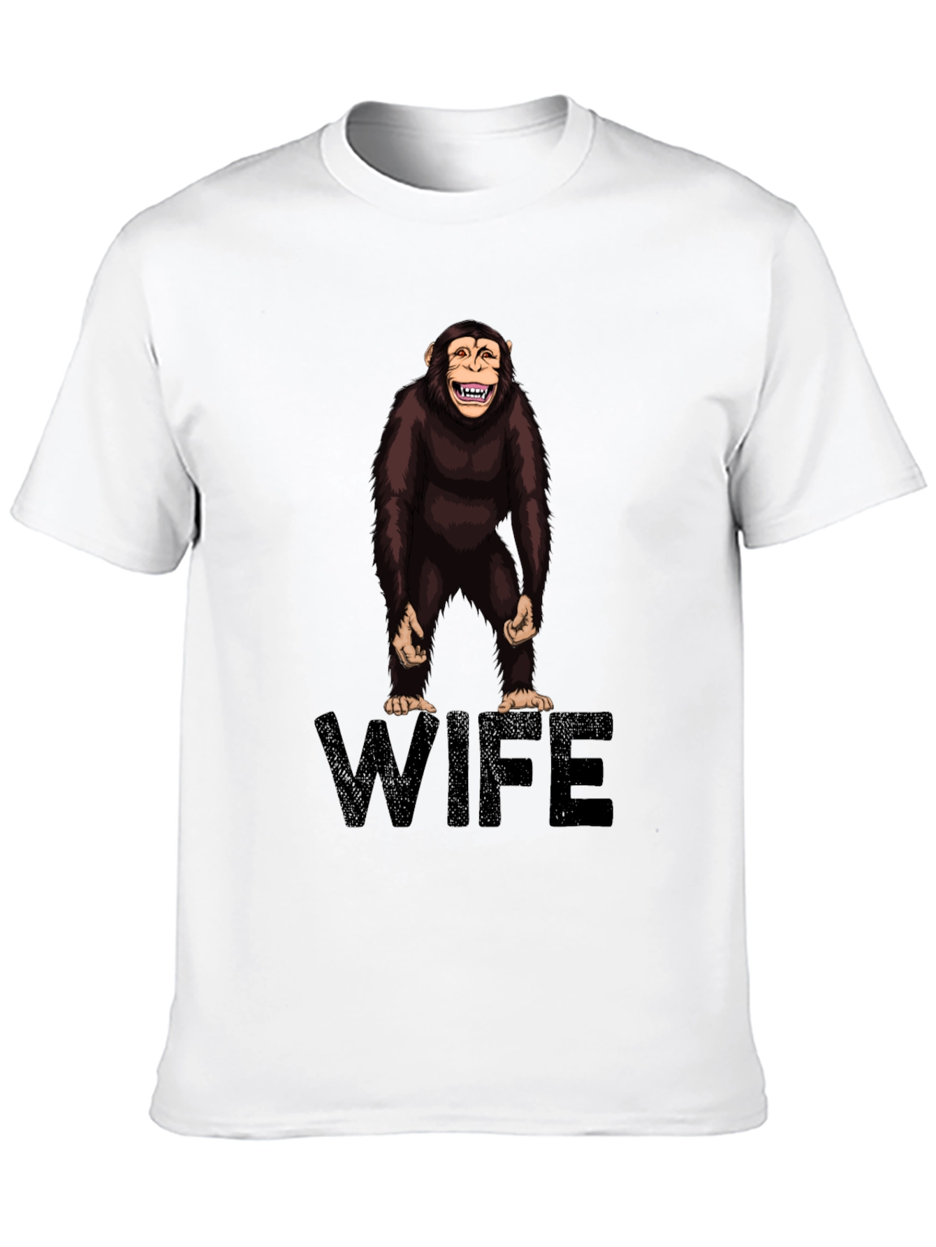 Chimpanzee Wife Graphic Tee - Funny Novelty Shirt