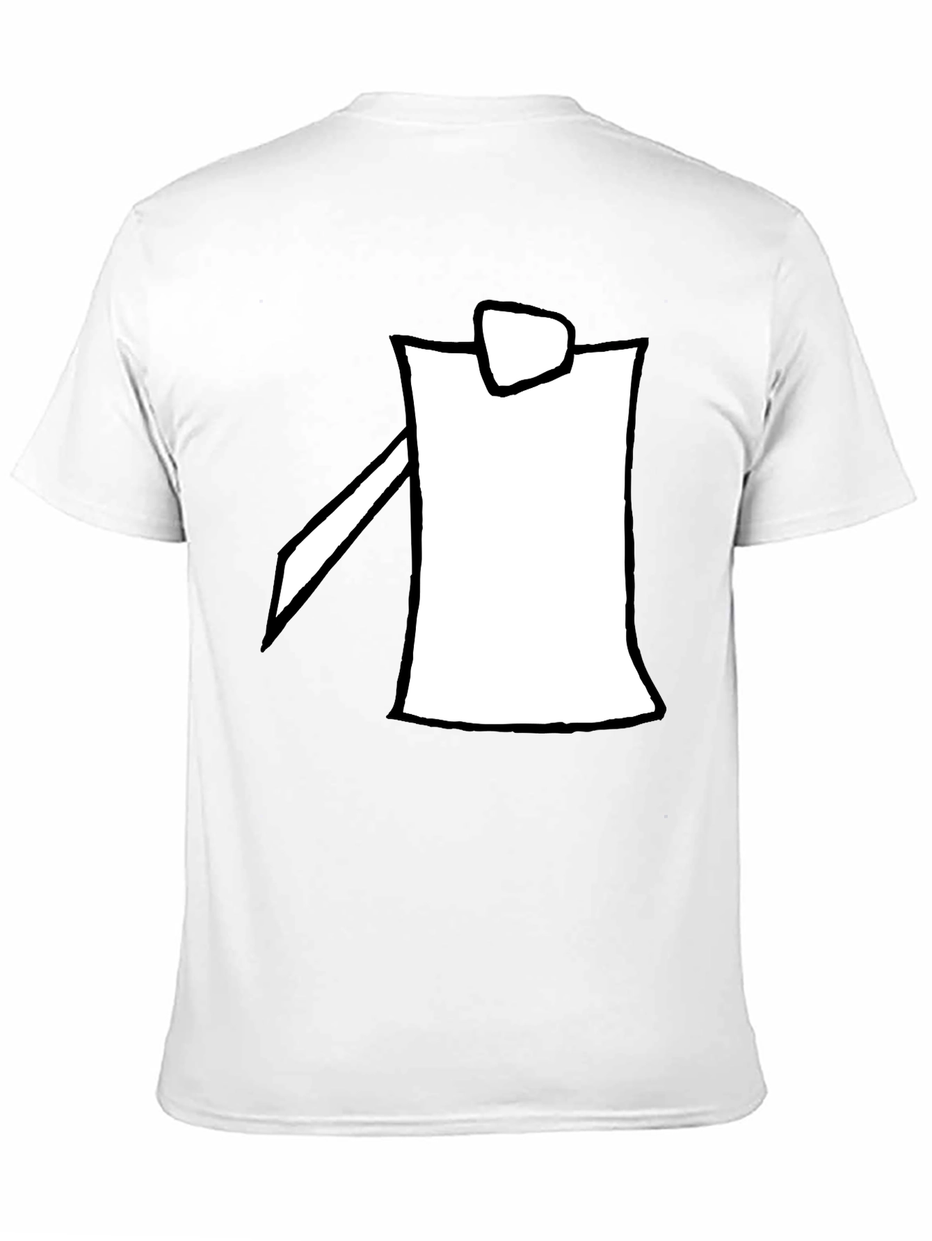 Modern Minimalist Black Graphic Tee