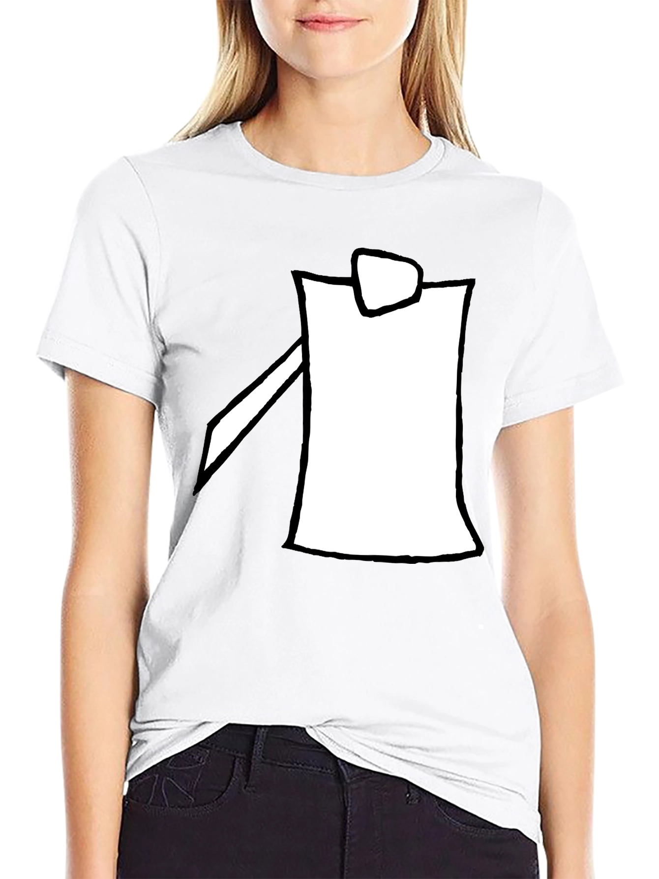 Modern Minimalist Black Graphic Tee