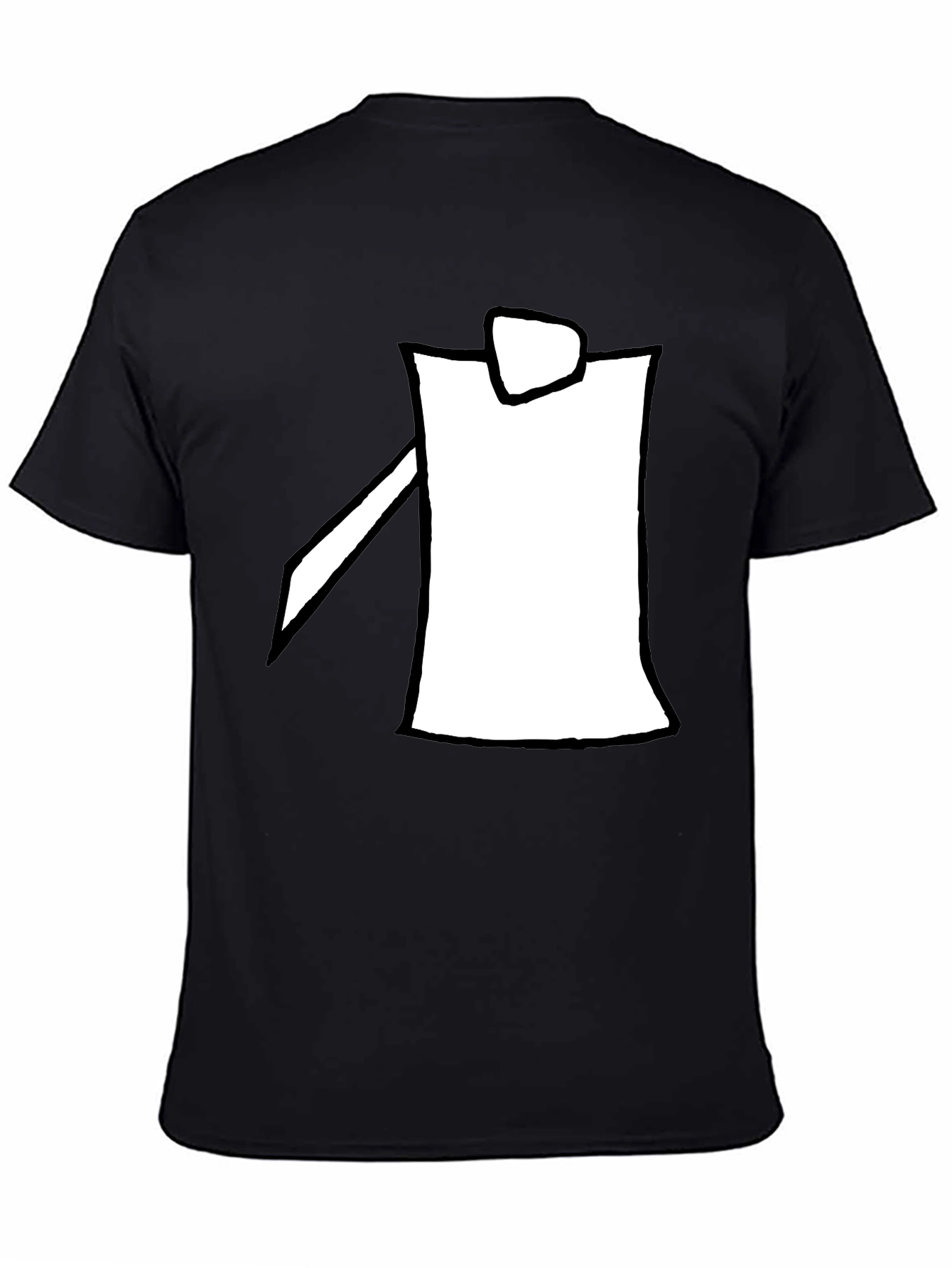 Modern Minimalist Black Graphic Tee