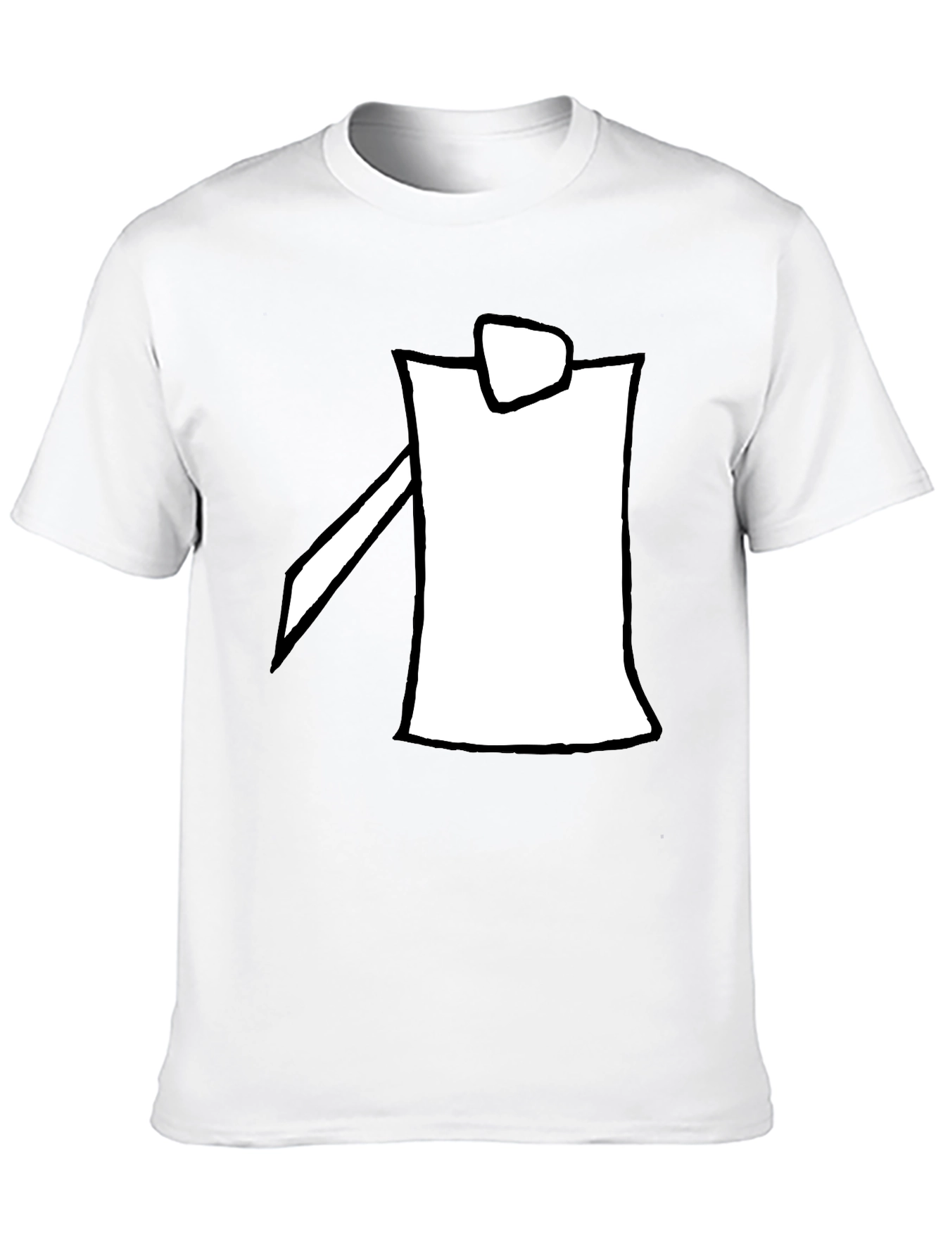 Modern Minimalist Black Graphic Tee
