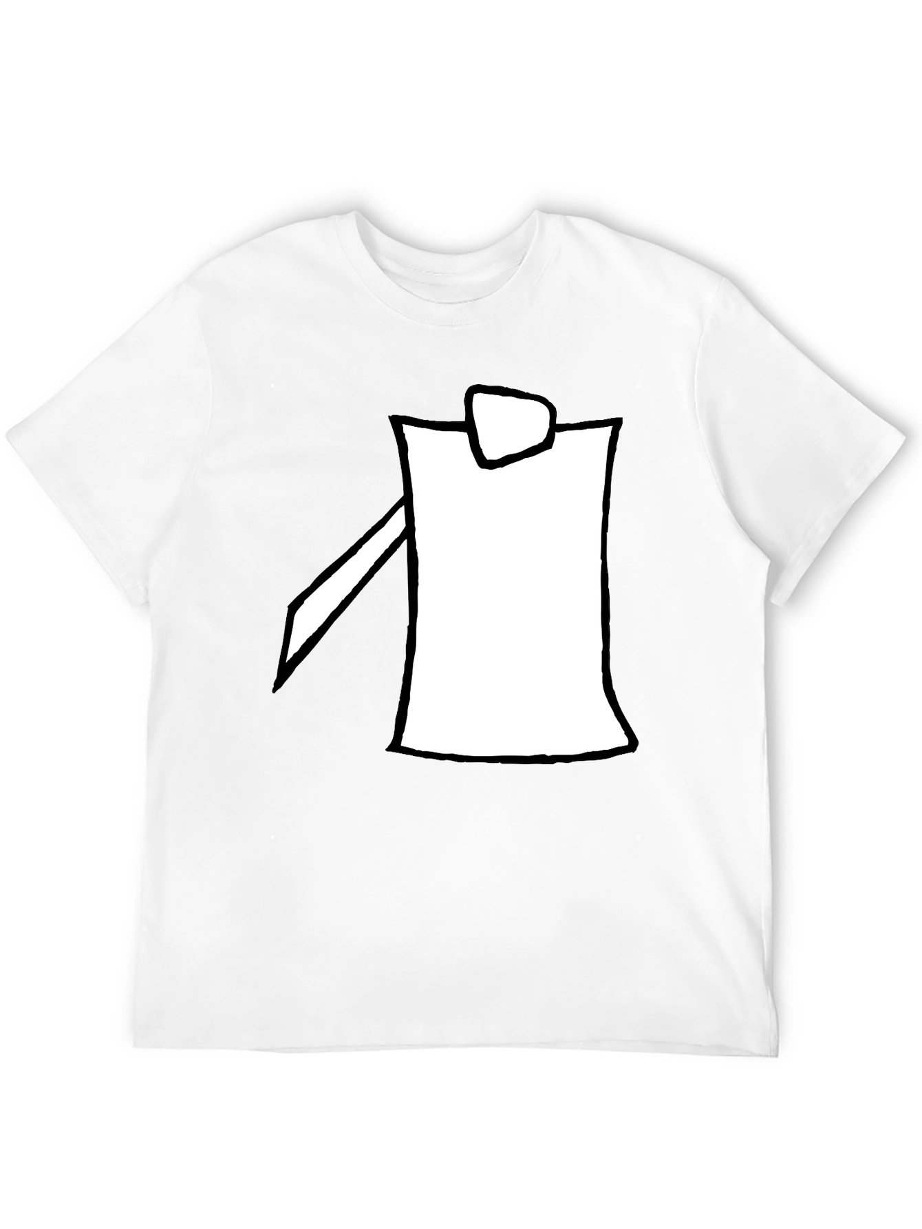 Modern Minimalist Black Graphic Tee