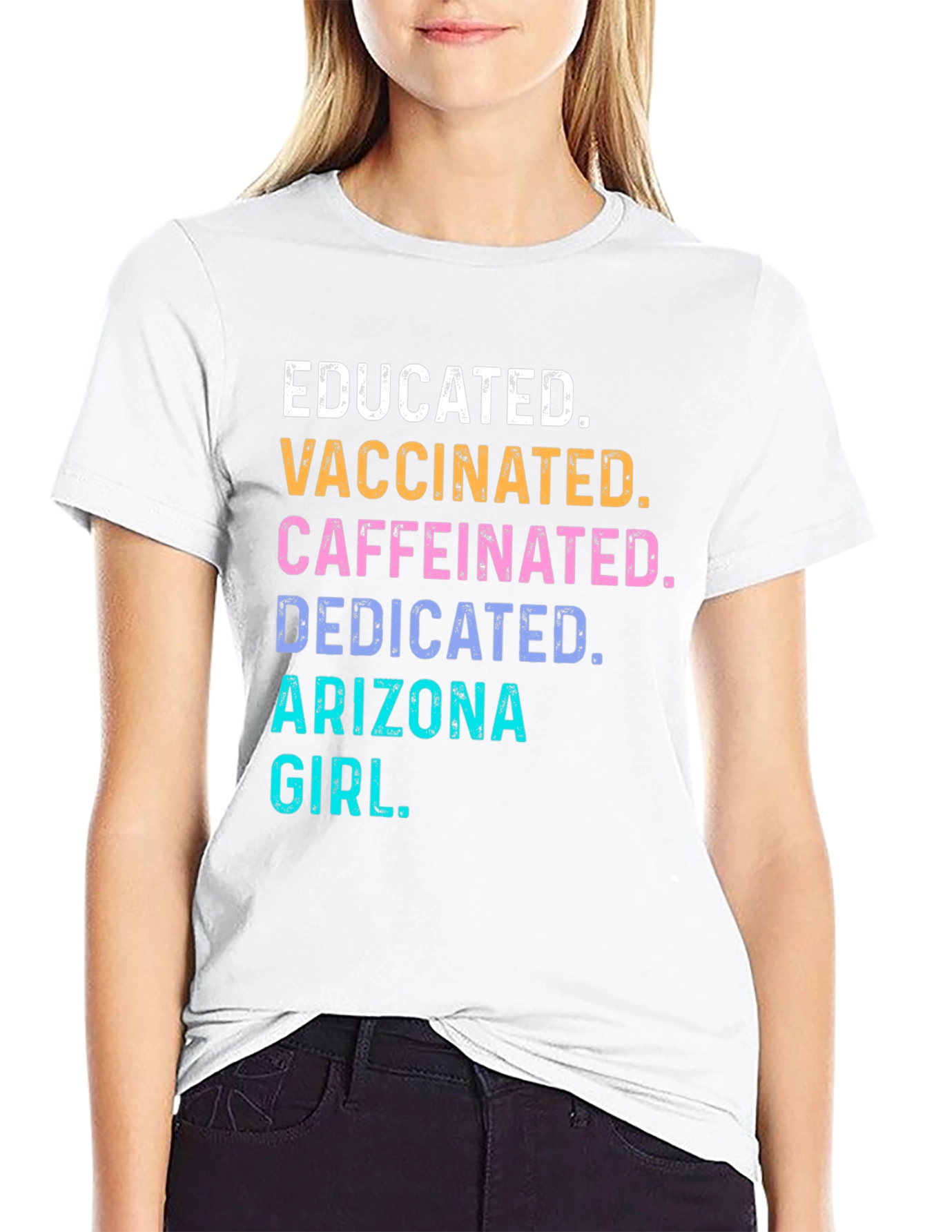 Educated Vaccinated Arizona Girl T-Shirt