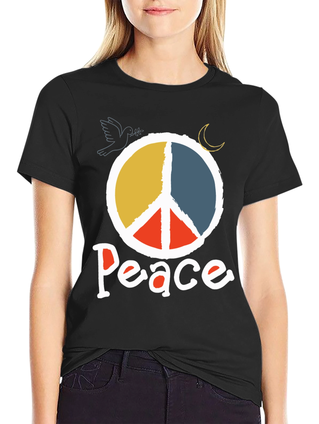 Peace Sign Graphic T-Shirt