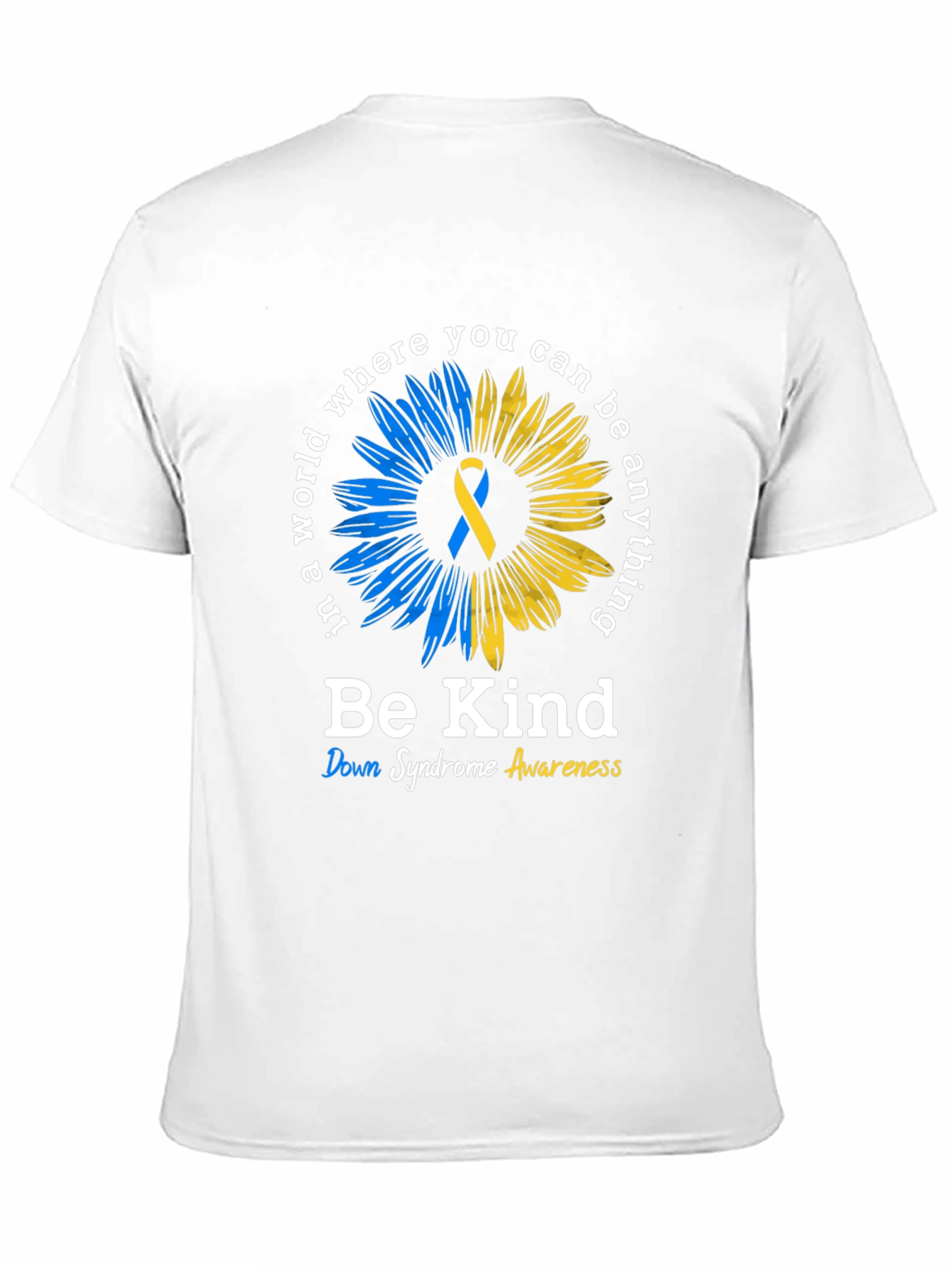 Be Kind Down Syndrome Awareness Sunflower T-Shirt