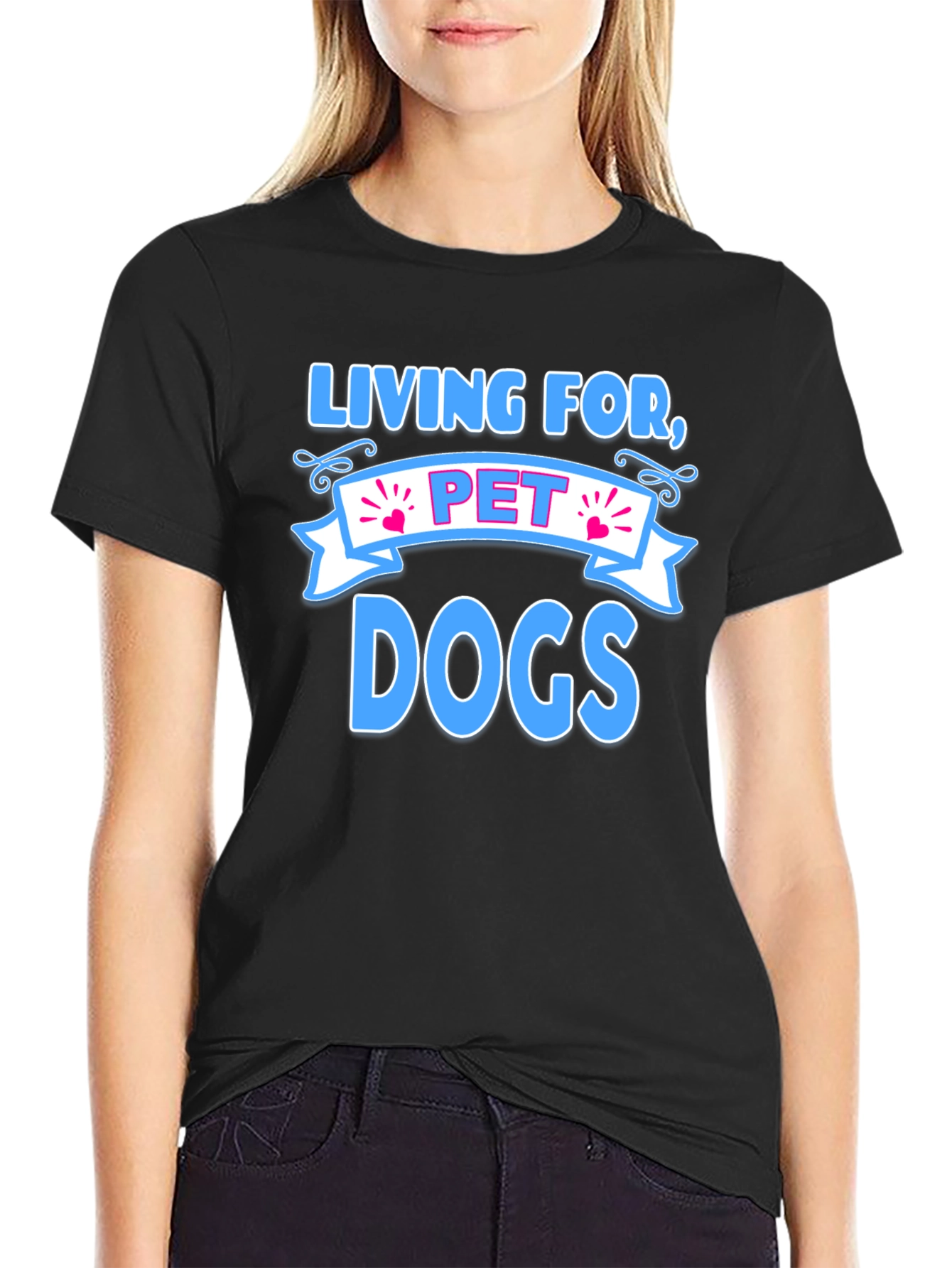 Living for Pet Dogs Graphic T-Shirt