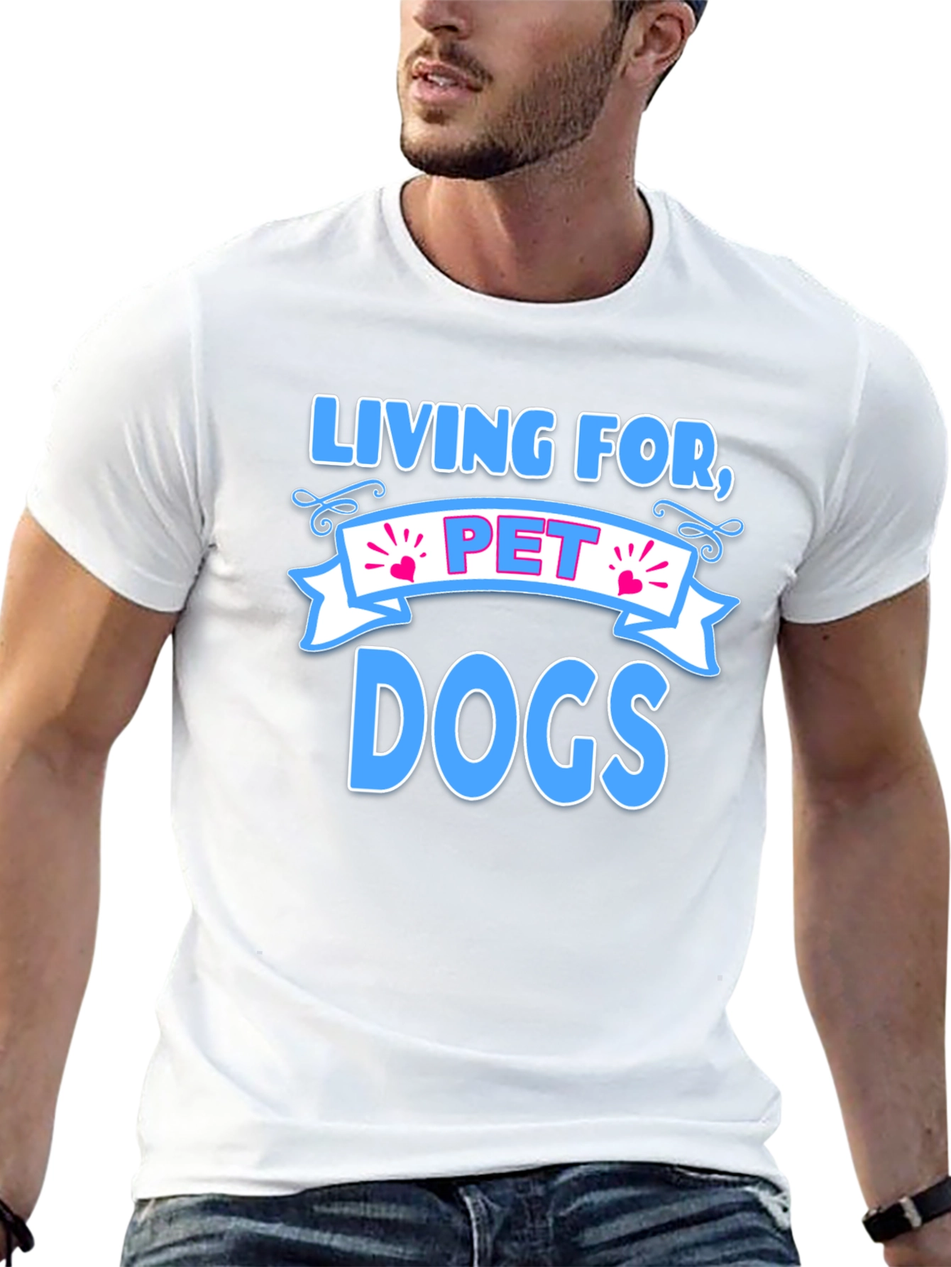 Living for Pet Dogs Graphic T-Shirt