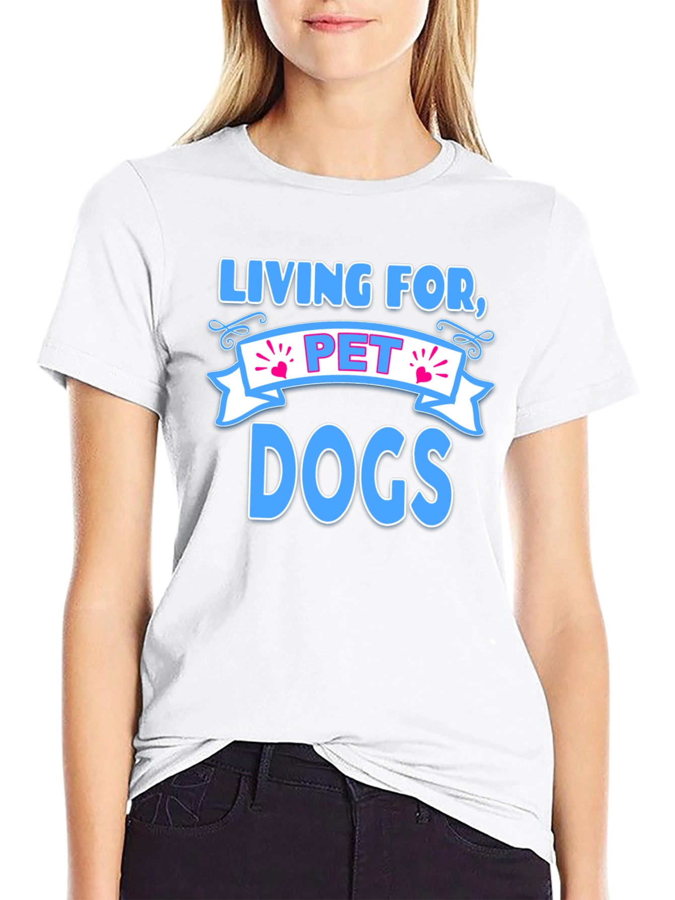 Living for Pet Dogs Graphic T-Shirt