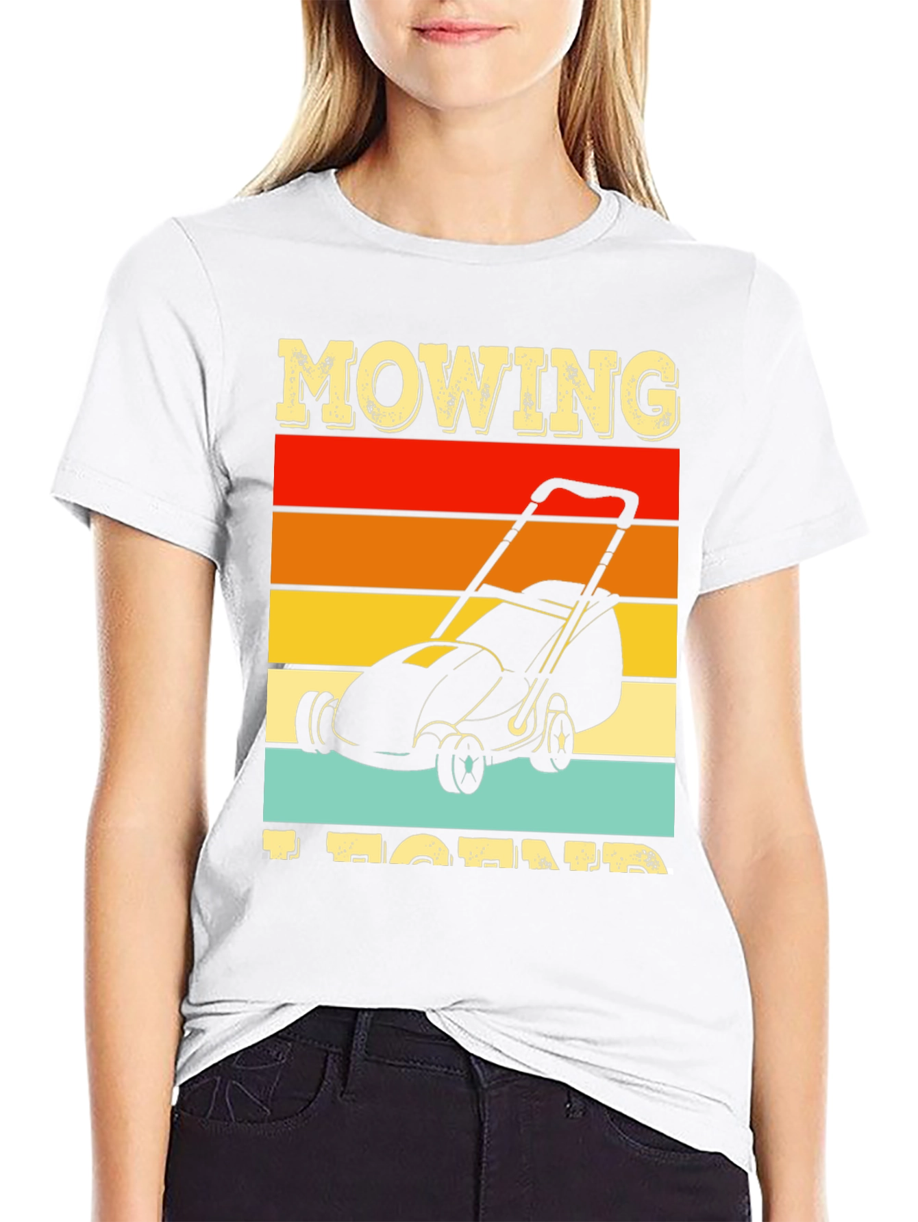 Mowing Legend T-Shirt: Retro Lawn Care Design