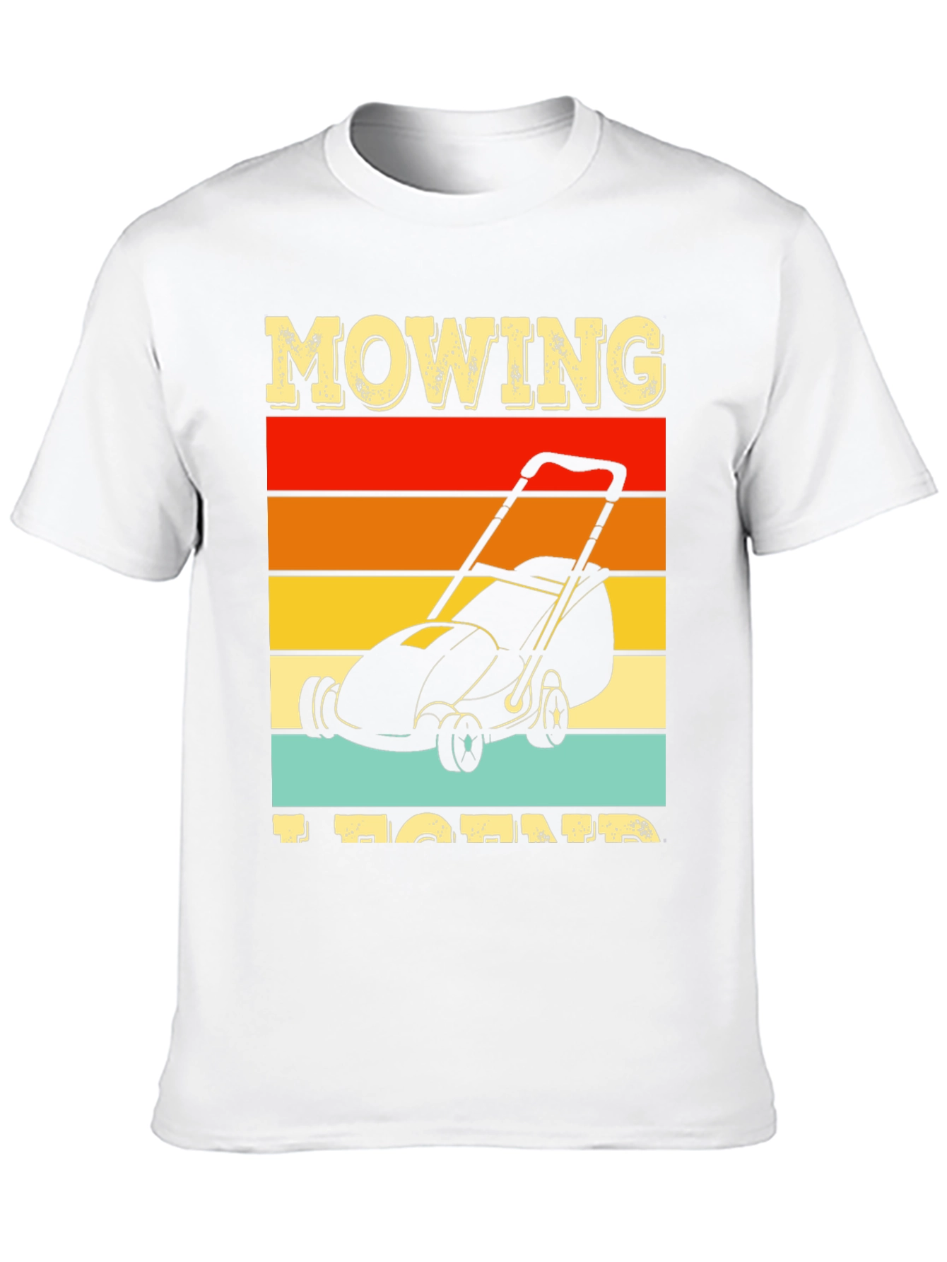 Mowing Legend T-Shirt: Retro Lawn Care Design