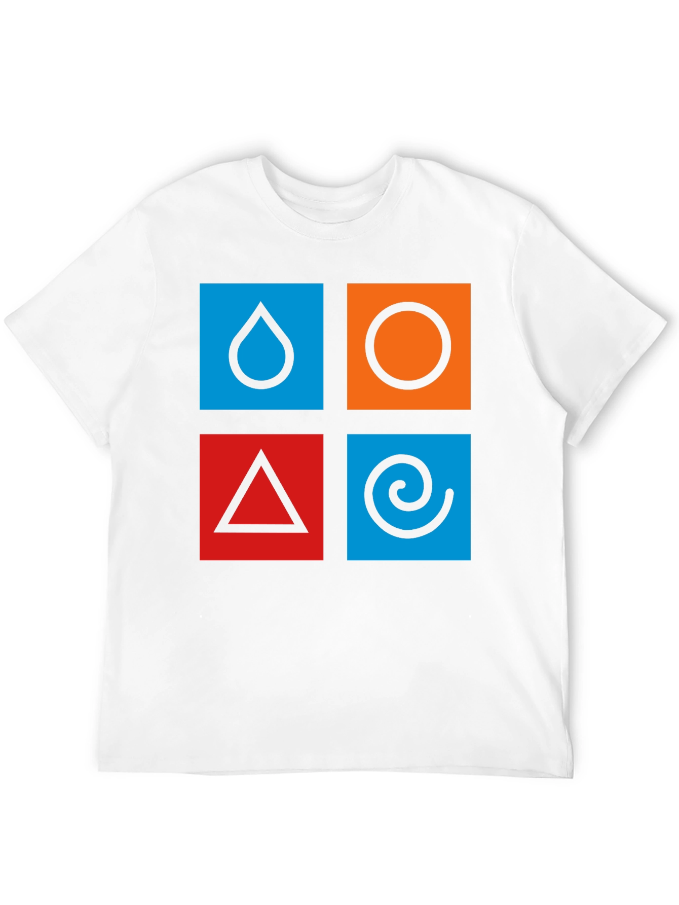 Elemental Symbol T-Shirt - Earth Air Fire Water