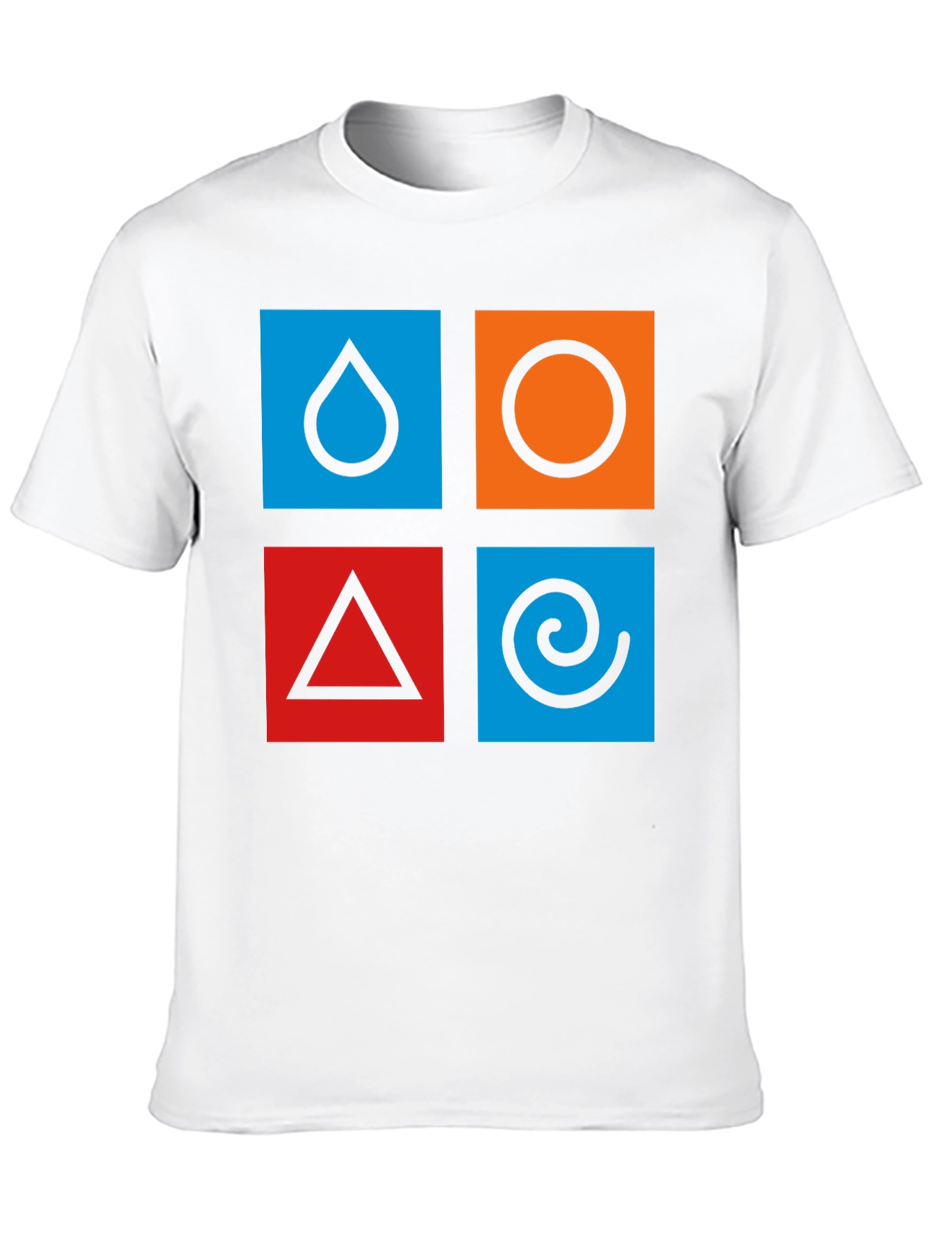 Elemental Symbol T-Shirt - Earth Air Fire Water