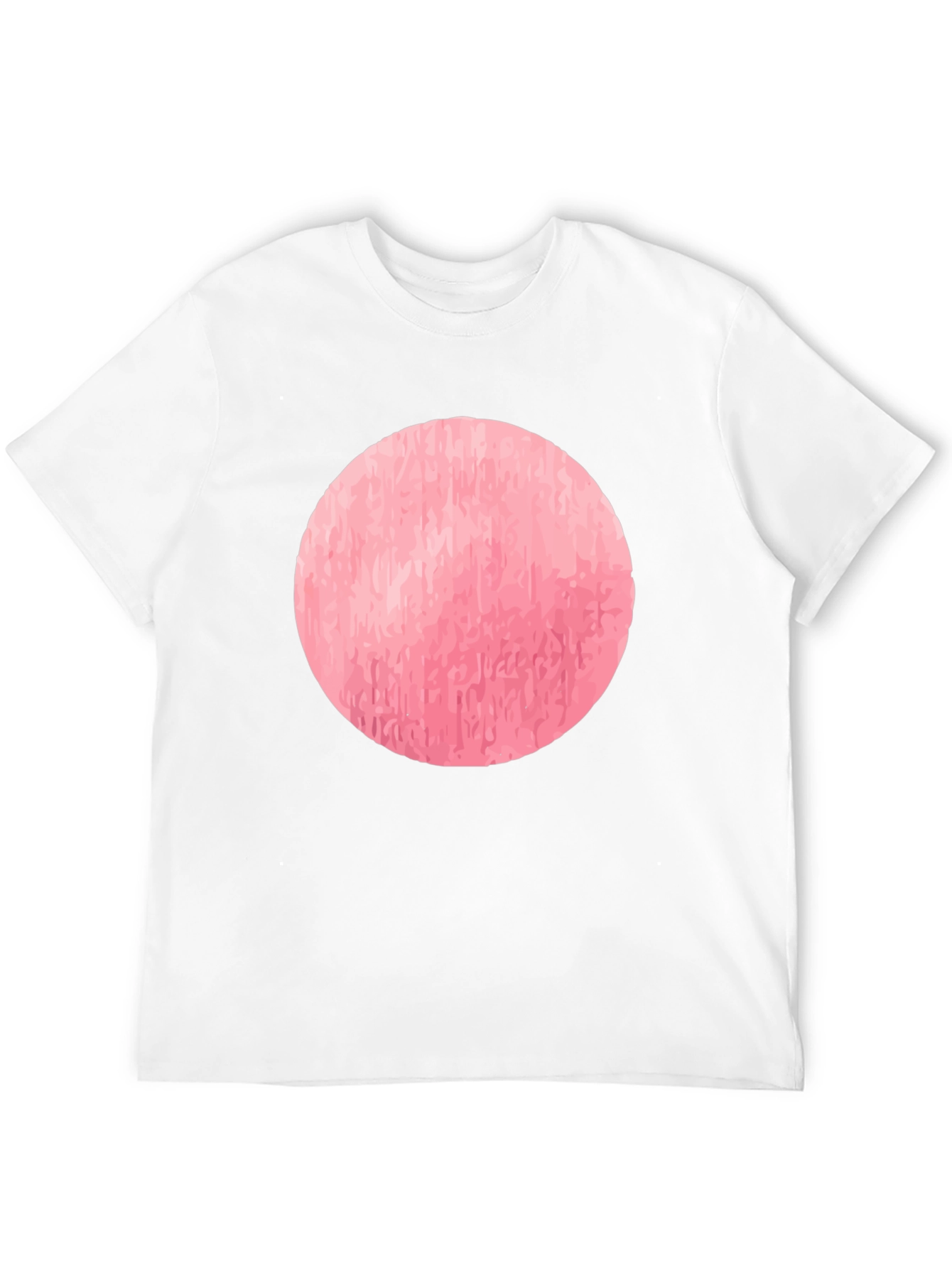 Pink Circle Graphic T-Shirt - Casual Style