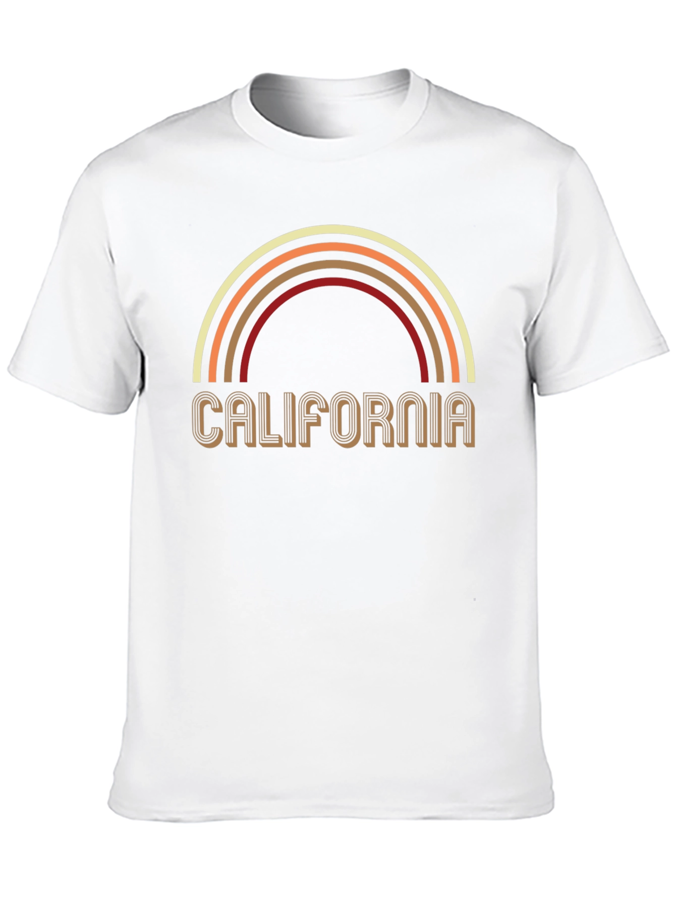 California Rainbow Graphic Print Tee