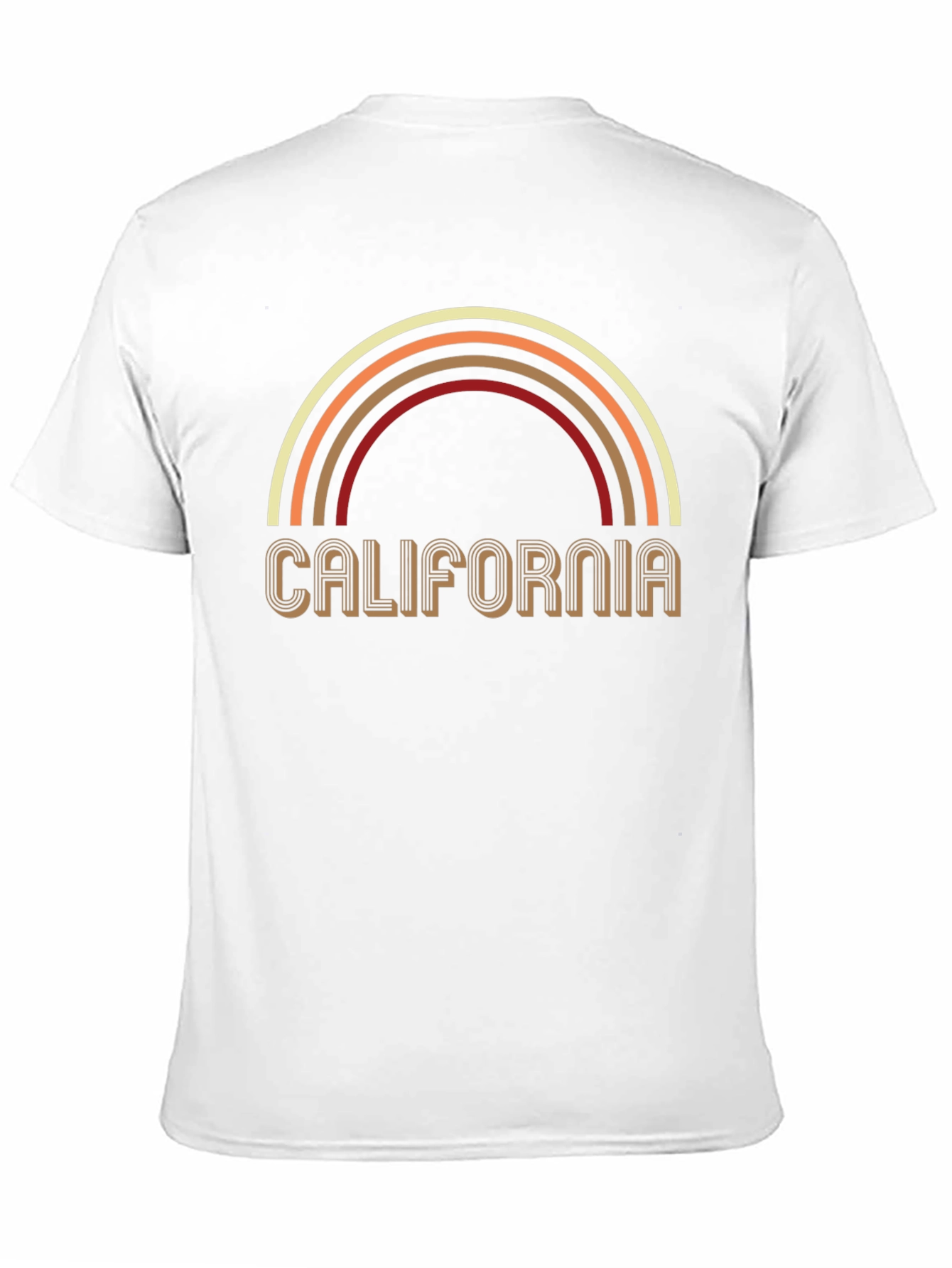 California Rainbow Graphic Print Tee