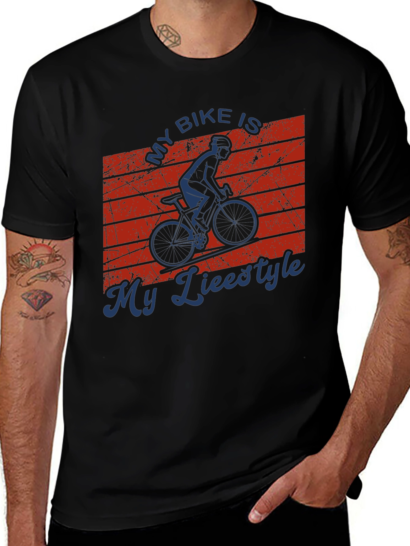 My Bike is My Lifestyle Graphic T-Shirt