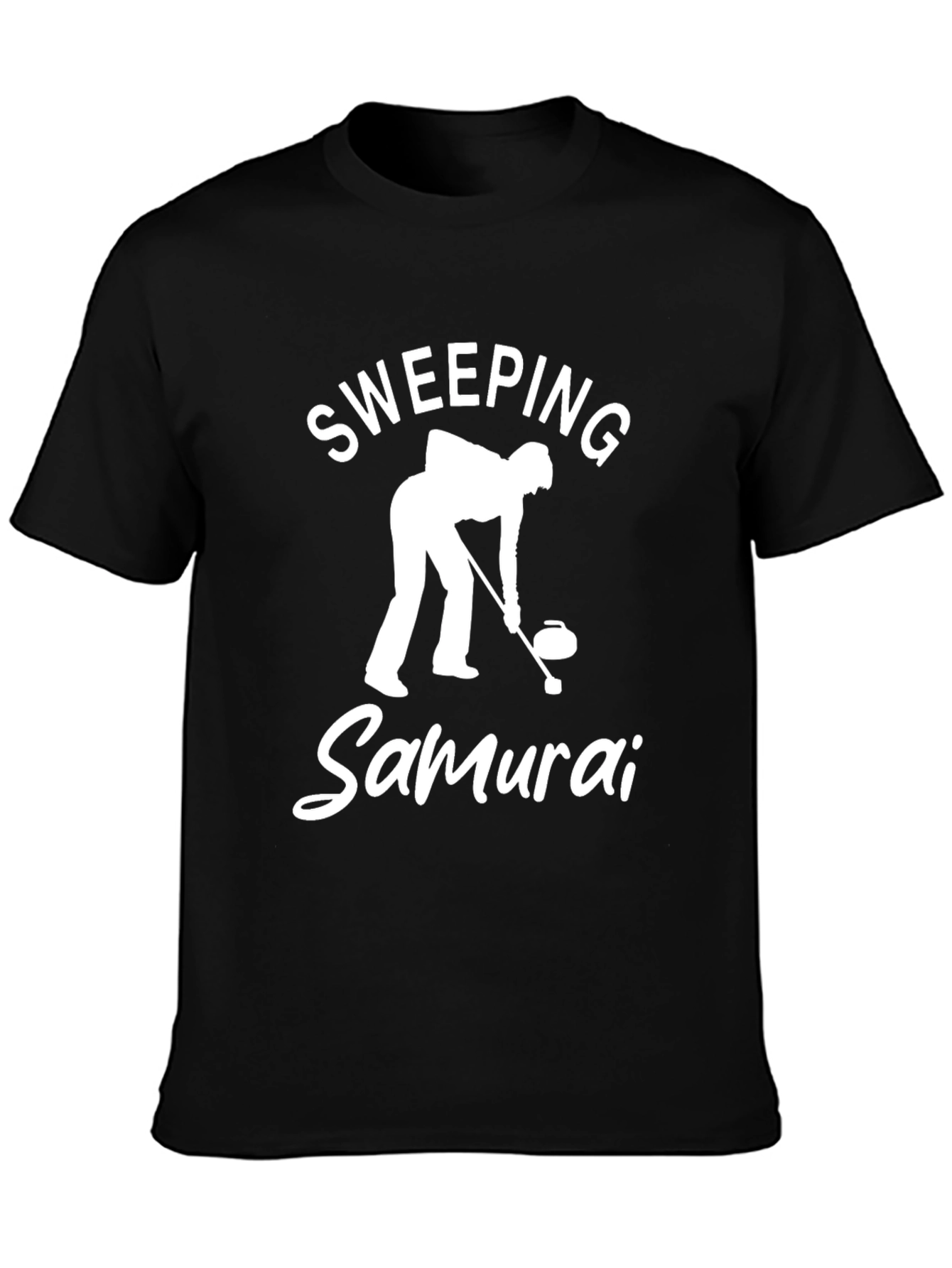 Sweeping Samurai Curling T-Shirt