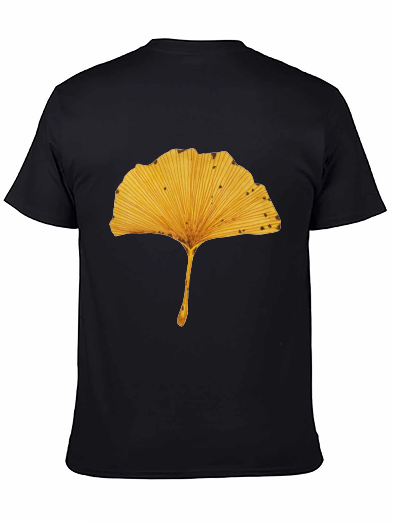 Ginkgo Leaf Black T-Shirt