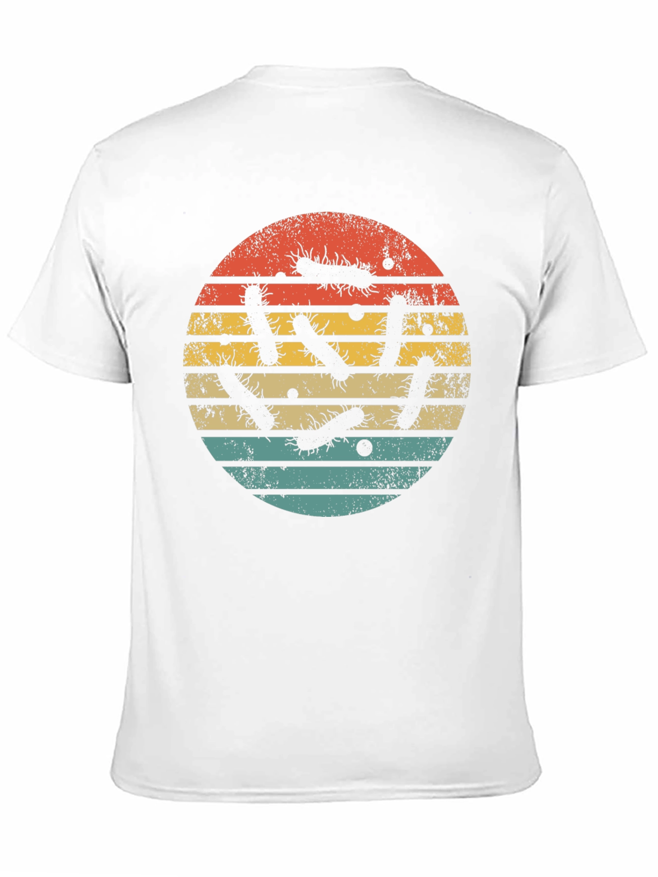 Retro Germs Sunset T-Shirt - Unique Microbiology Tee