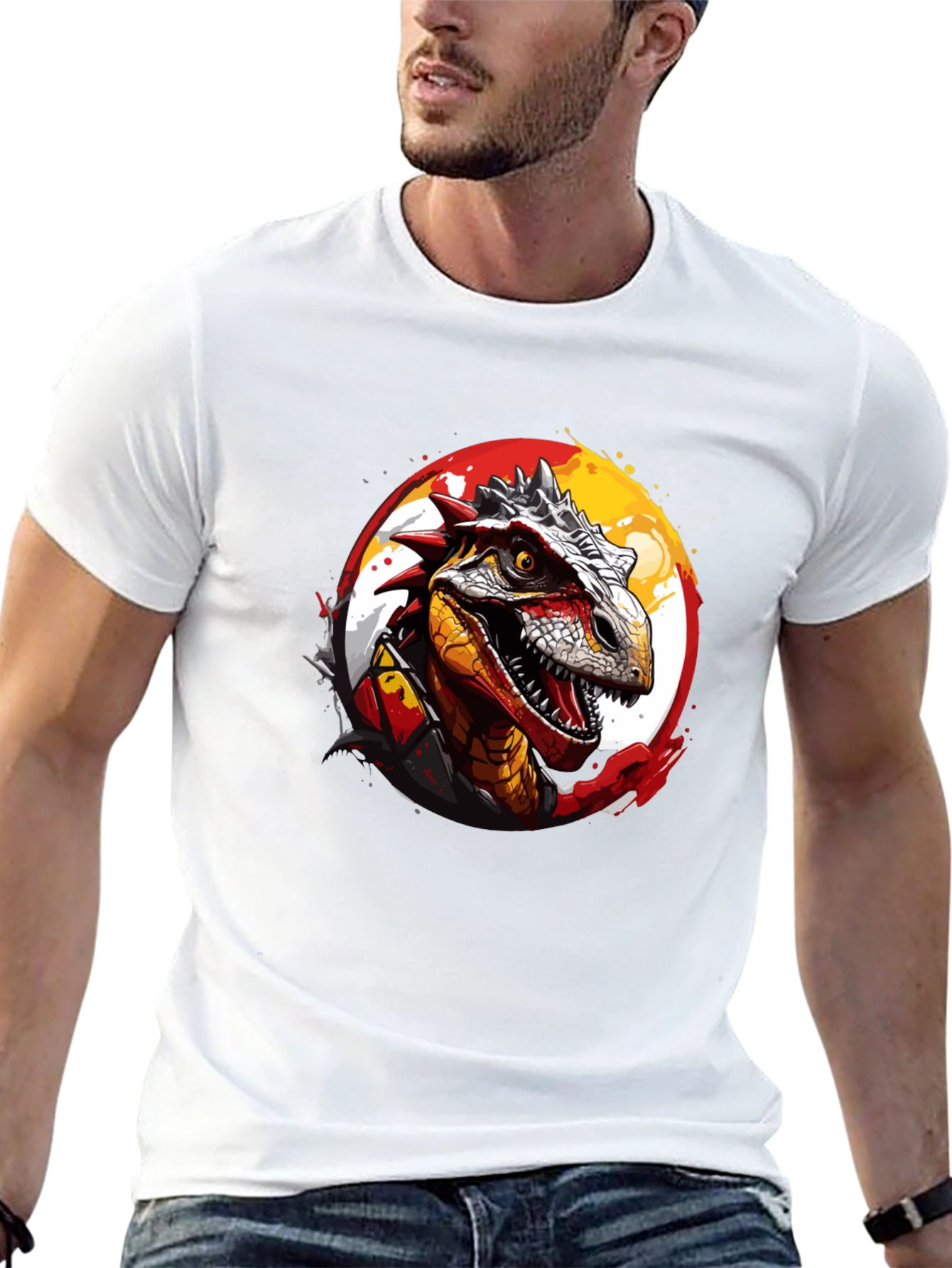 Dinosaur Graphic Black T-Shirt