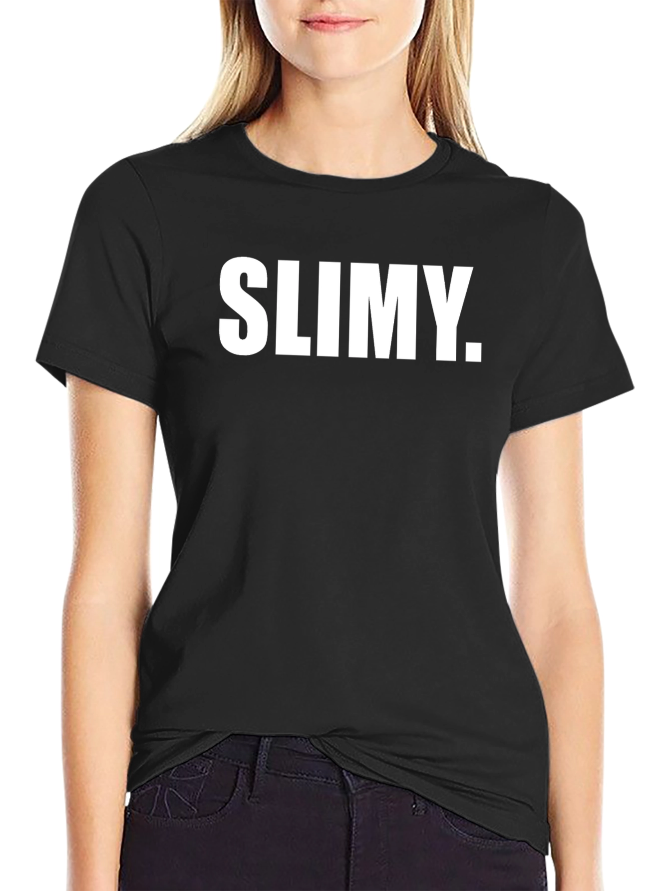 SLIMY. Graphic Tee - Classic Black T-Shirt