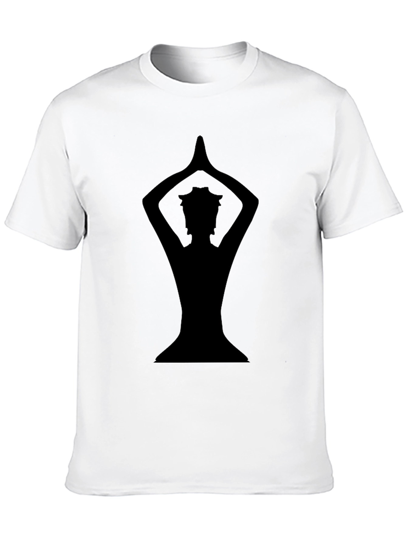 Yoga Silhouette Black Graphic Tee