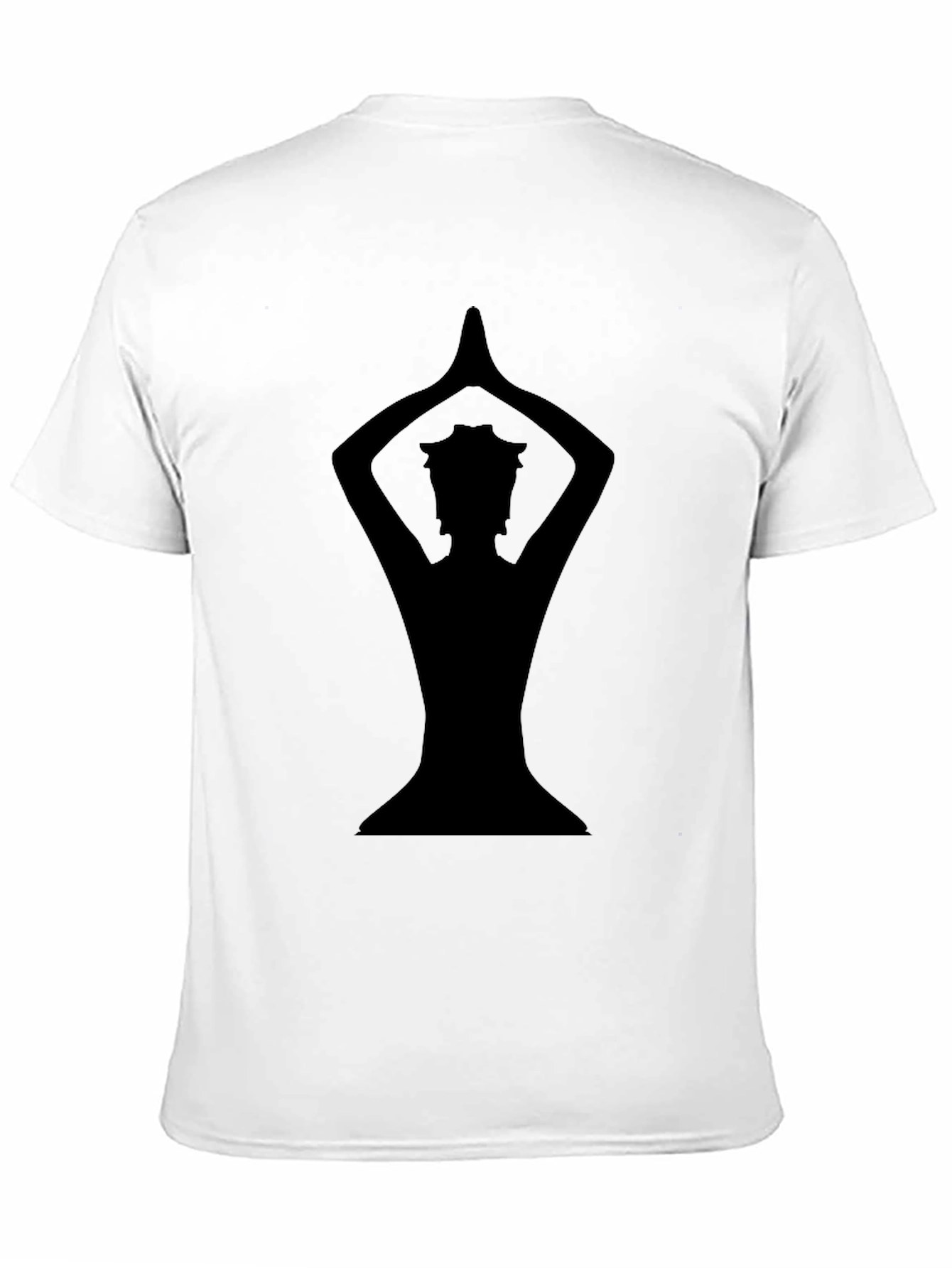 Yoga Silhouette Black Graphic Tee