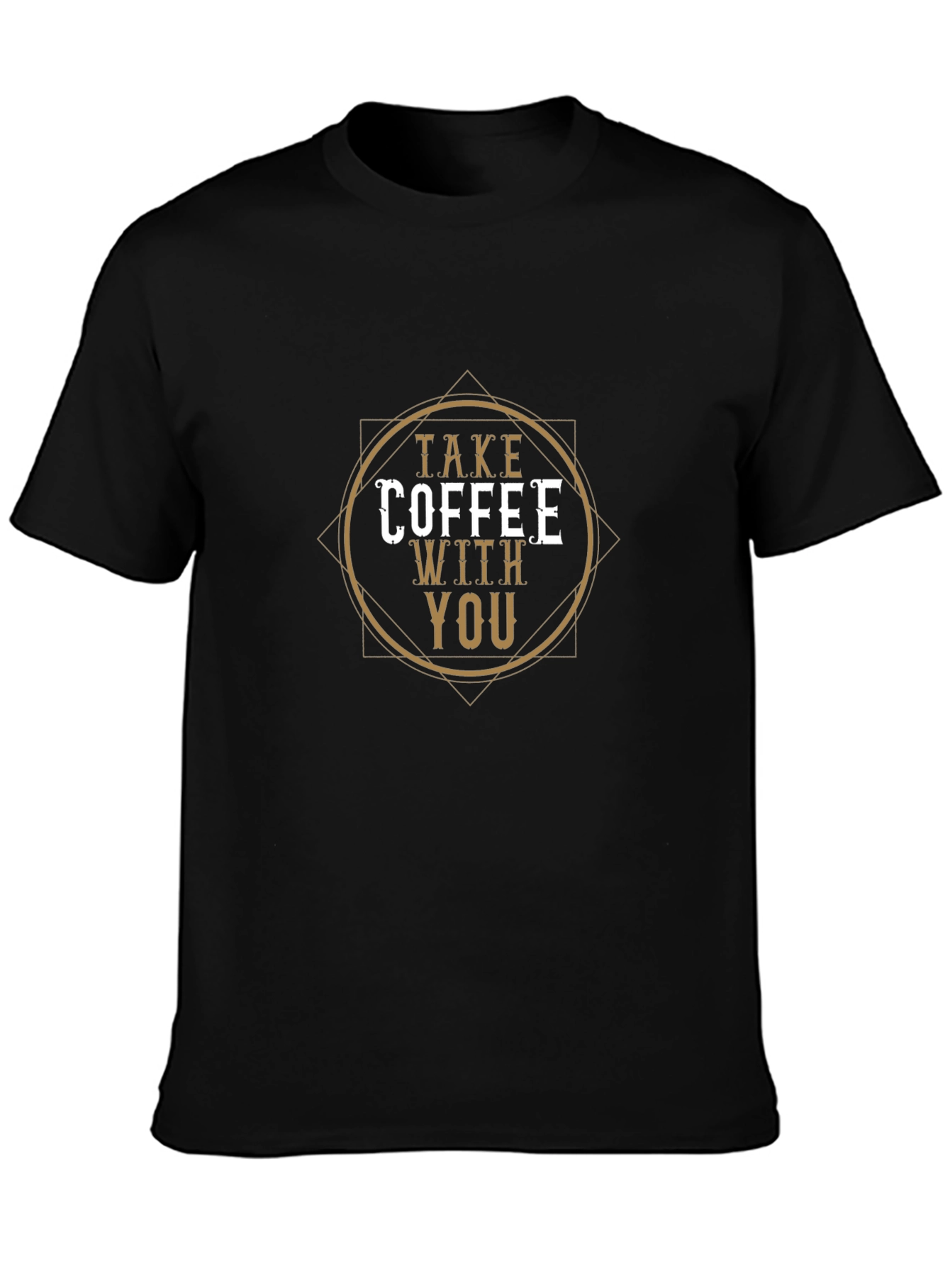 Coffee Time Black Graphic T-Shirt