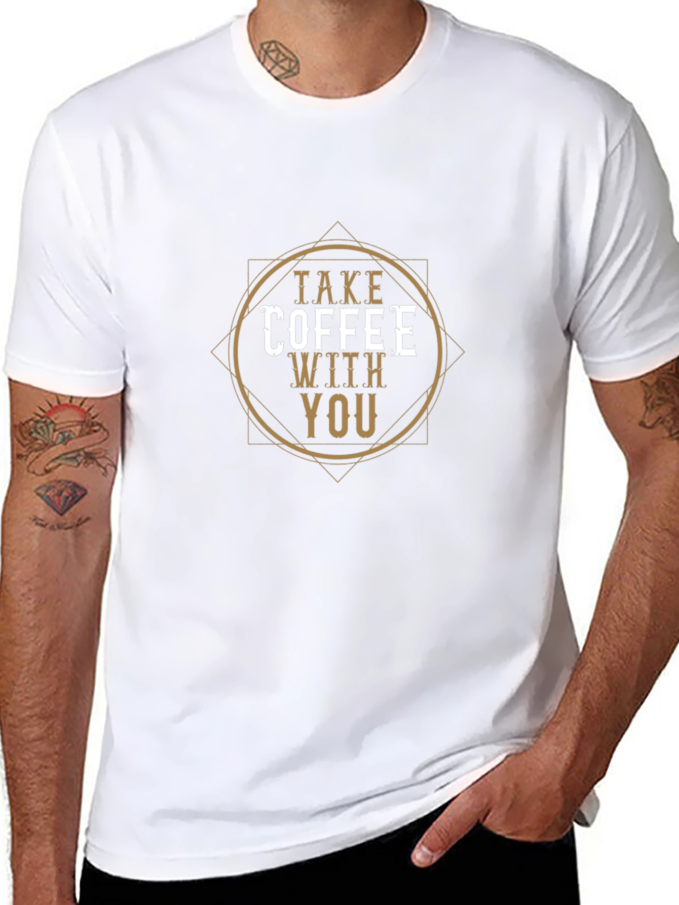 Coffee Time Black Graphic T-Shirt
