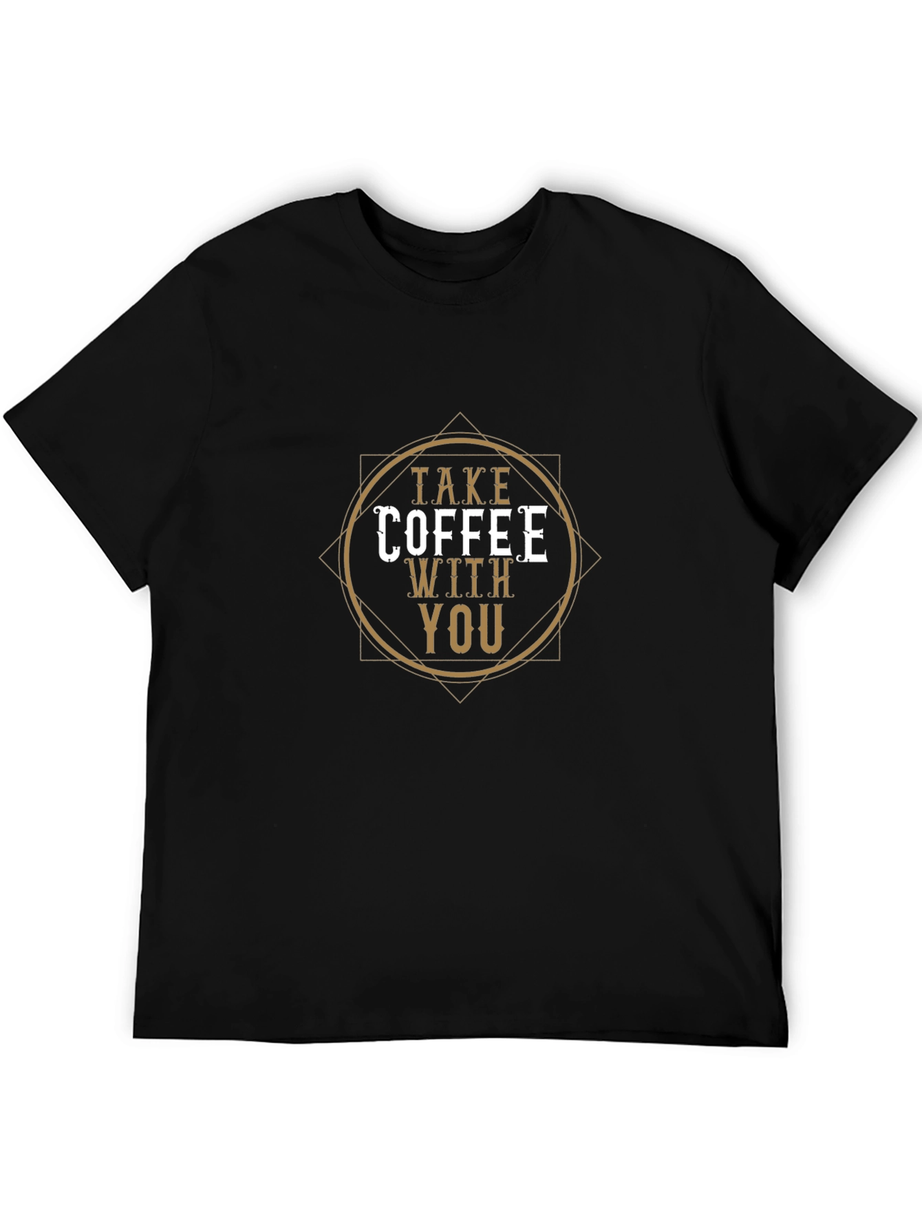 Coffee Time Black Graphic T-Shirt