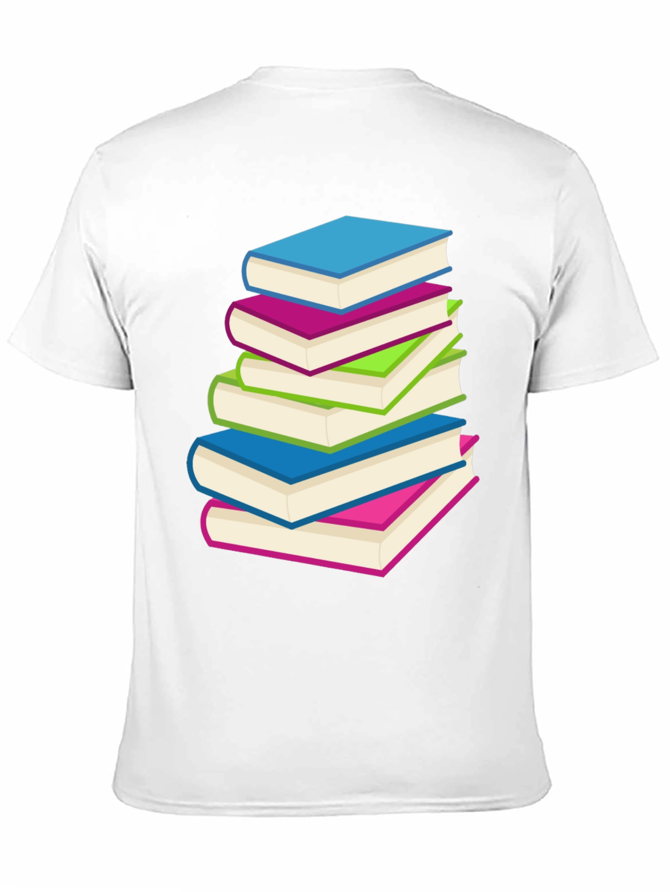 Stack of Books Graphic T-Shirt