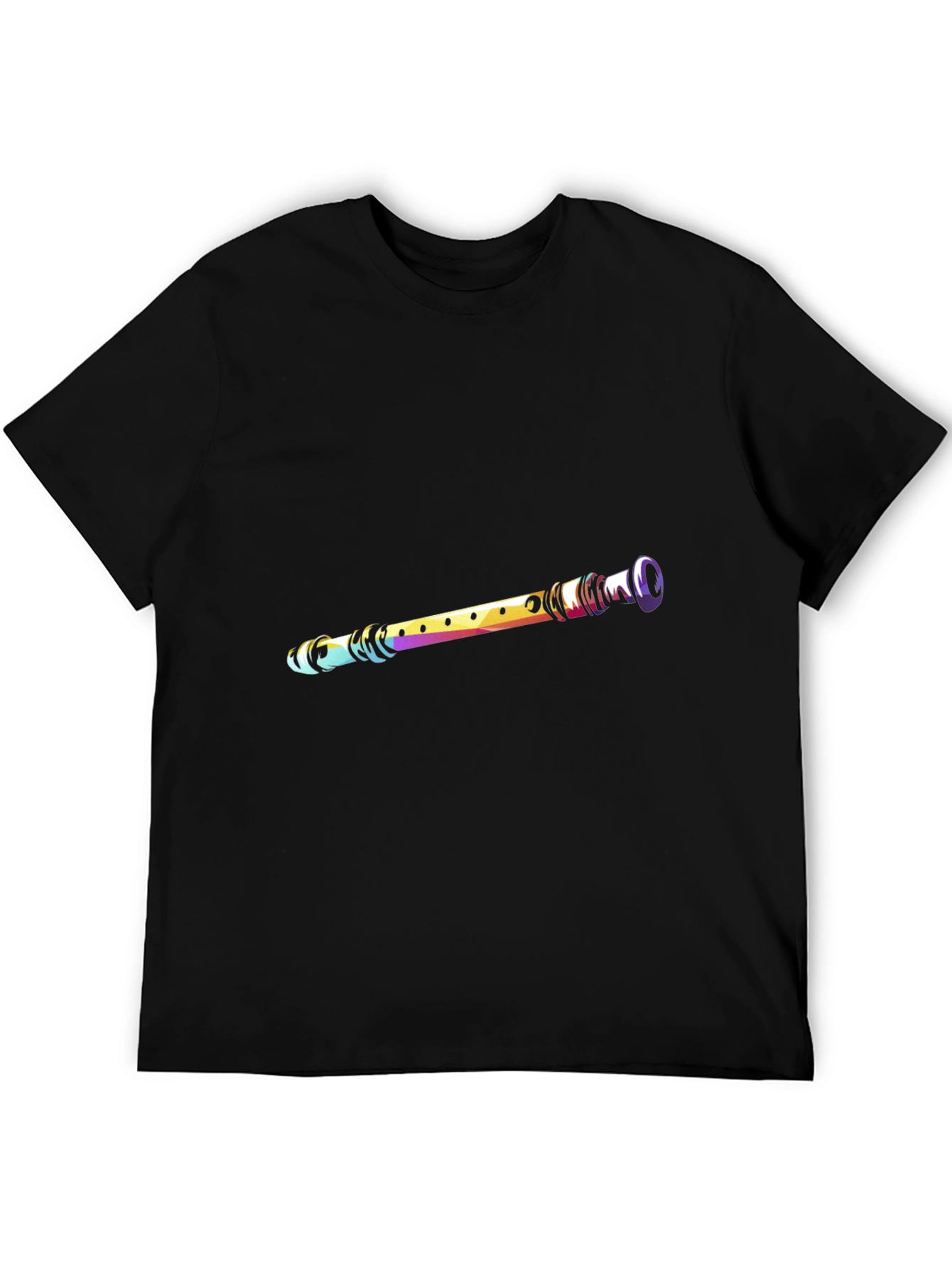 Retro Flute T-Shirt - Musical Instrument Graphic Tee