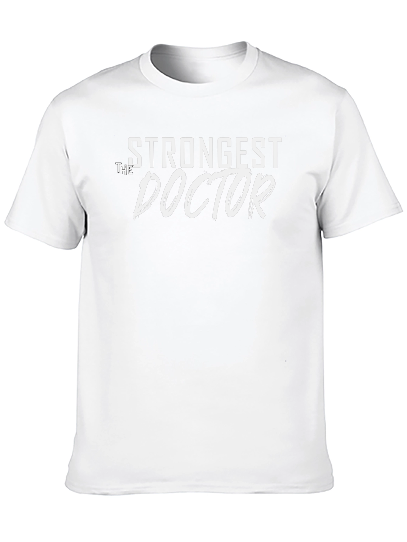 Strongest Doctor Graphic Tee - Black Cotton Blend