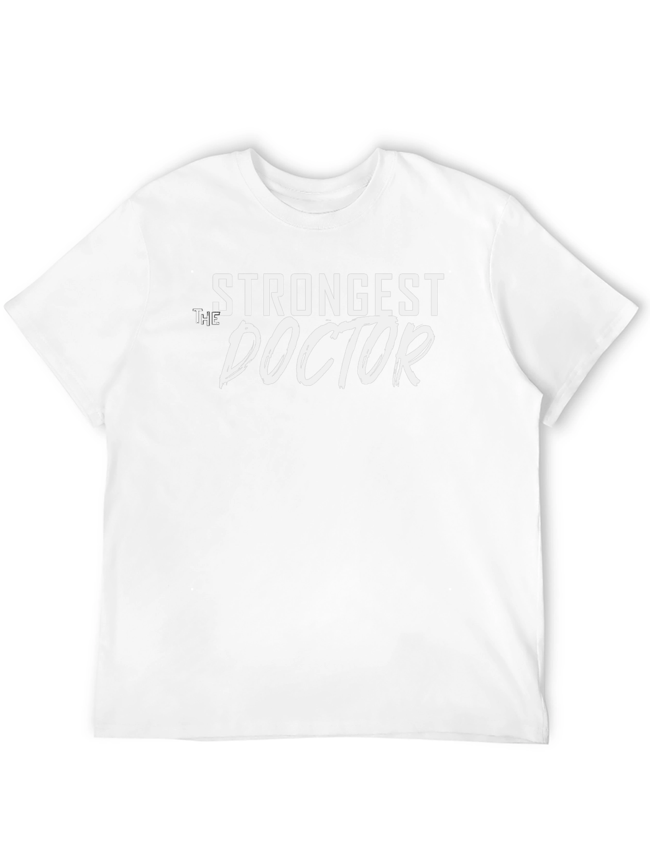 Strongest Doctor Graphic Tee - Black Cotton Blend