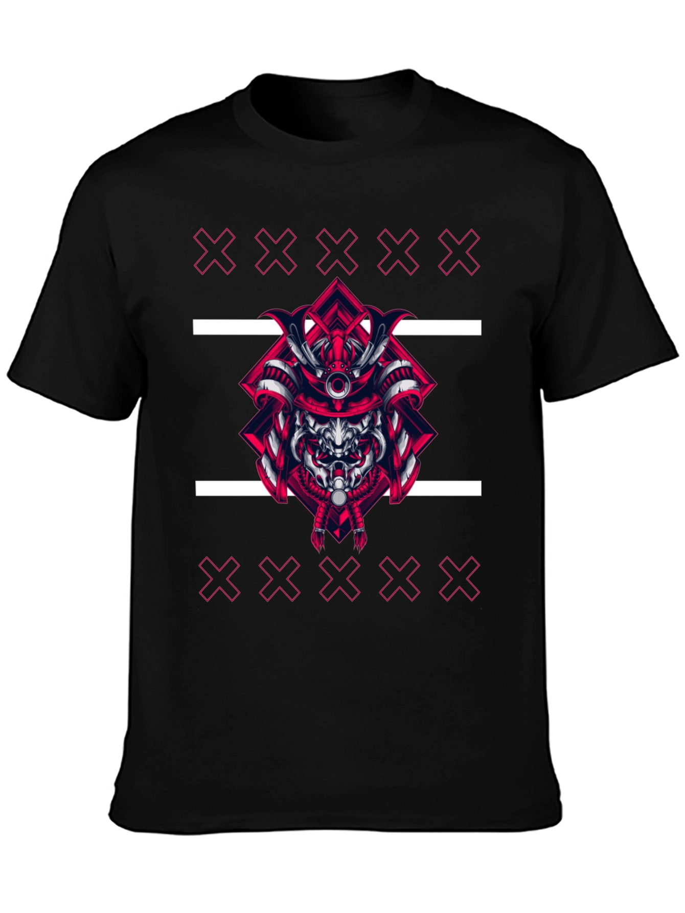 Samurai Warrior Graphic Black T-Shirt