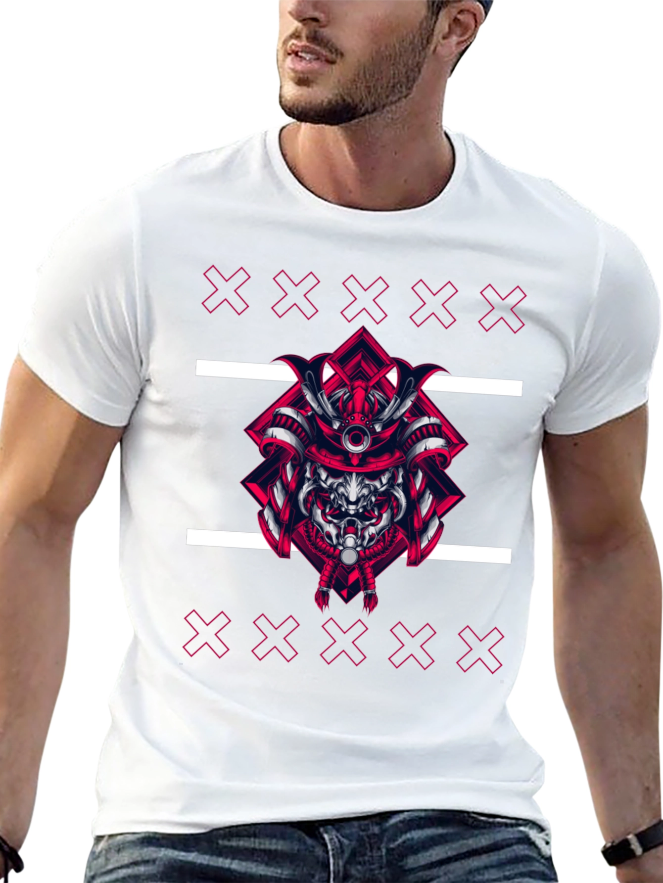 Samurai Warrior Graphic Black T-Shirt