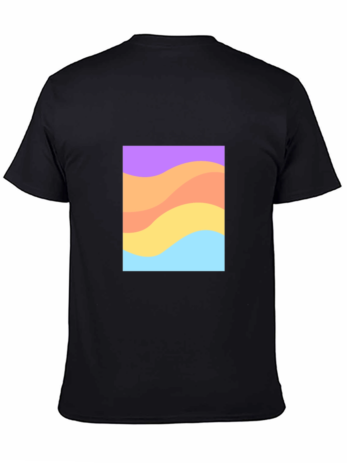 Retro Wave Graphic T-Shirt - Black