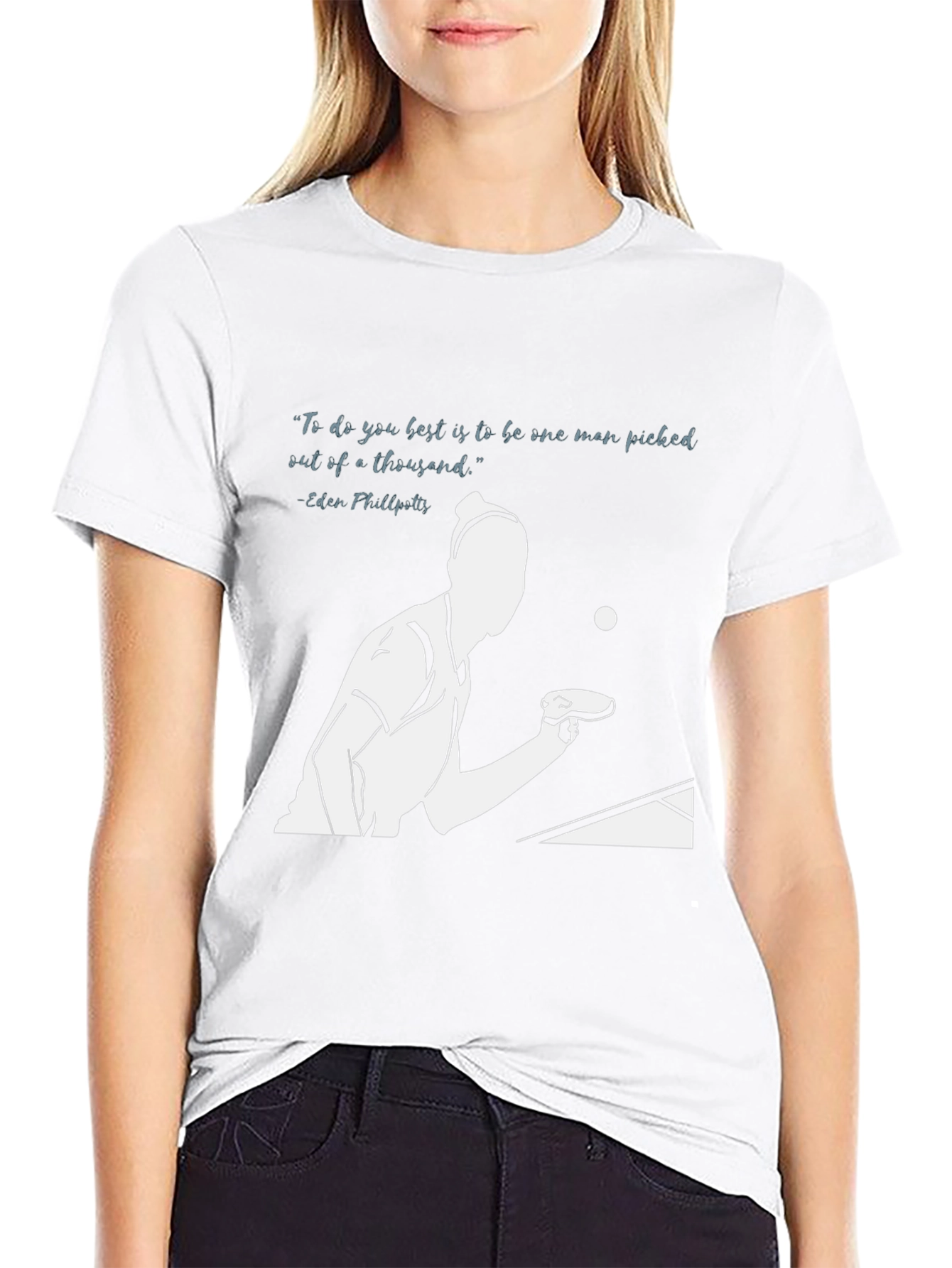 Ping Pong Player T-Shirt - Inspirational Quote Design