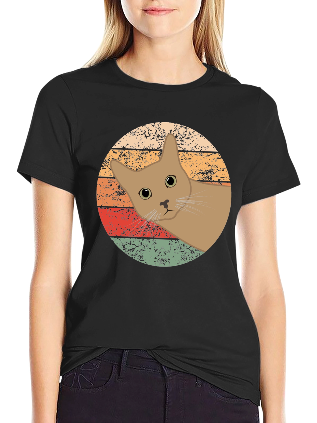 Retro Cat Graphic Tee