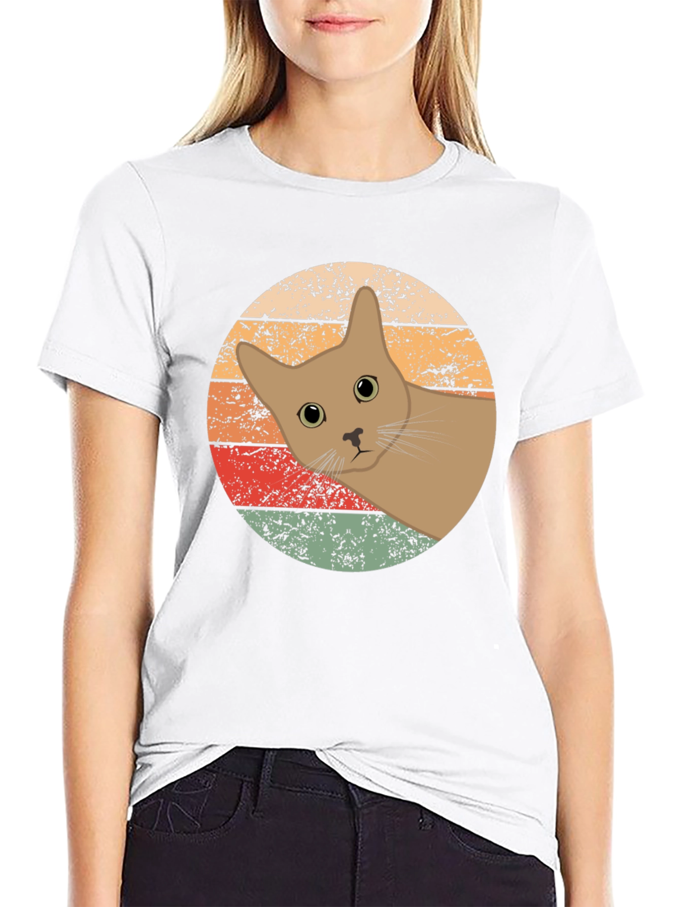 Retro Cat Graphic Tee