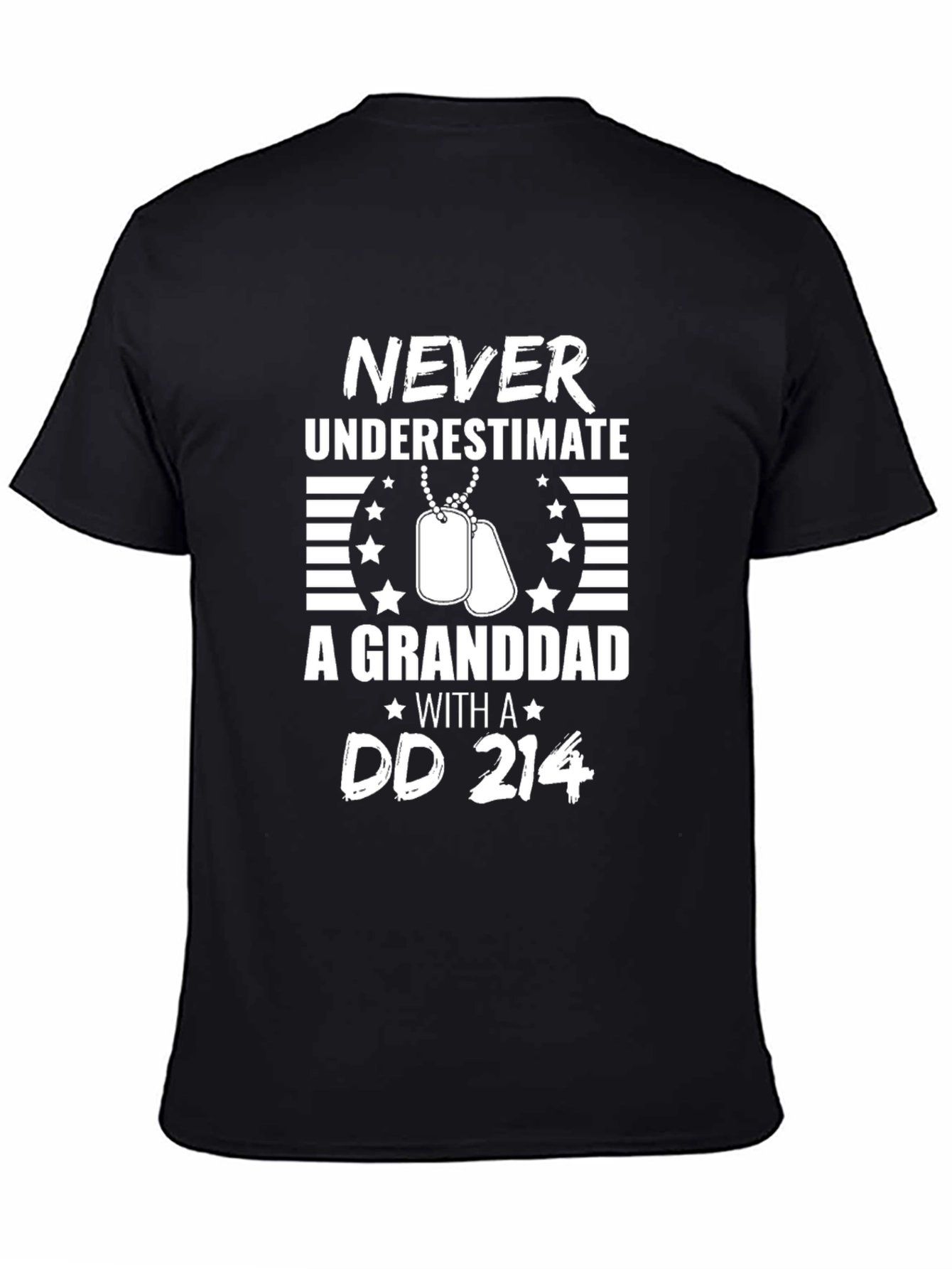 Never Underestimate A Grandad DD 214 T-Shirt