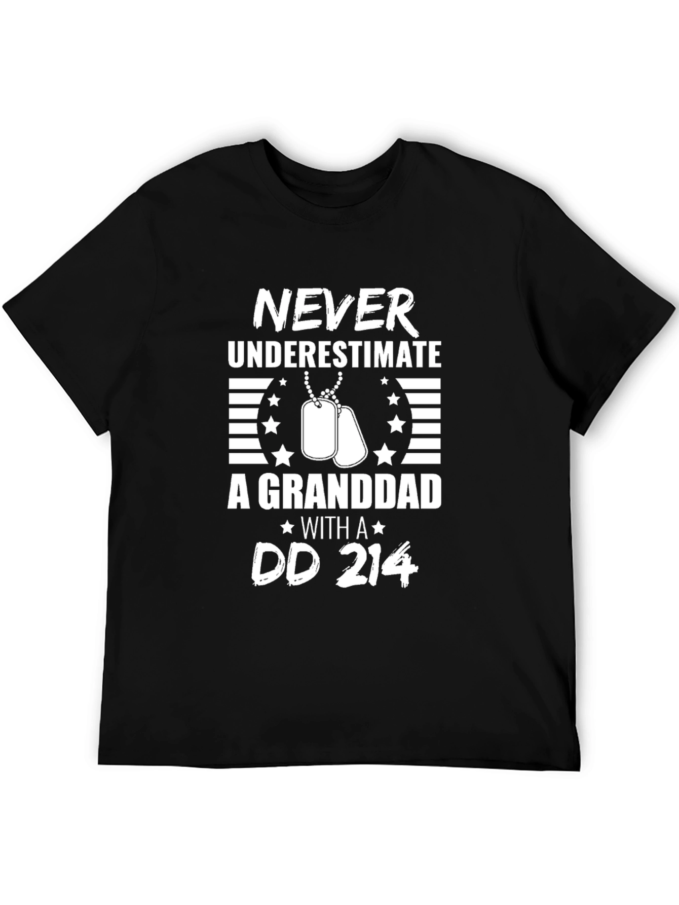 Never Underestimate A Grandad DD 214 T-Shirt