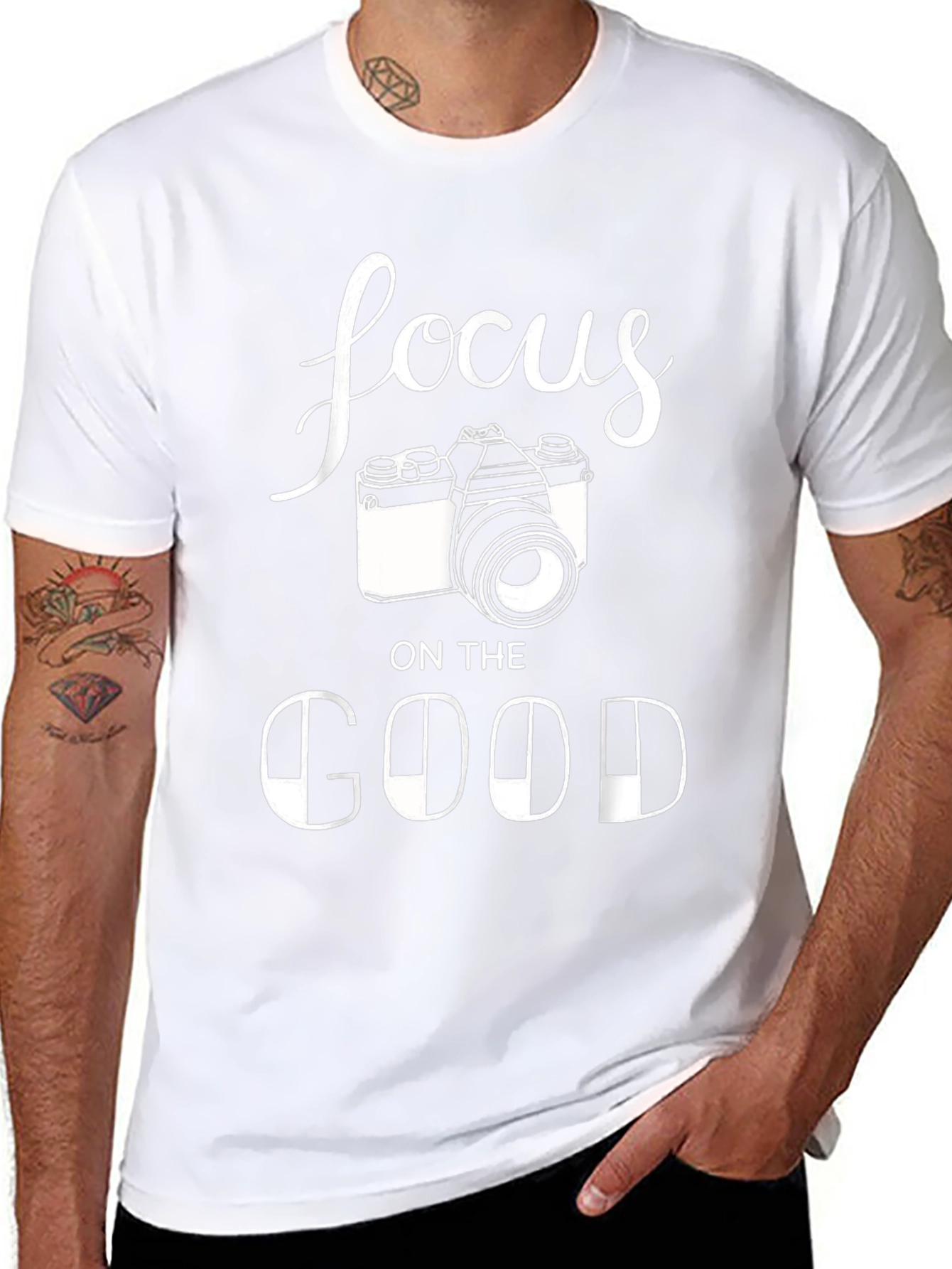 Focus on the Good T-Shirt - Photographer Camera Tee