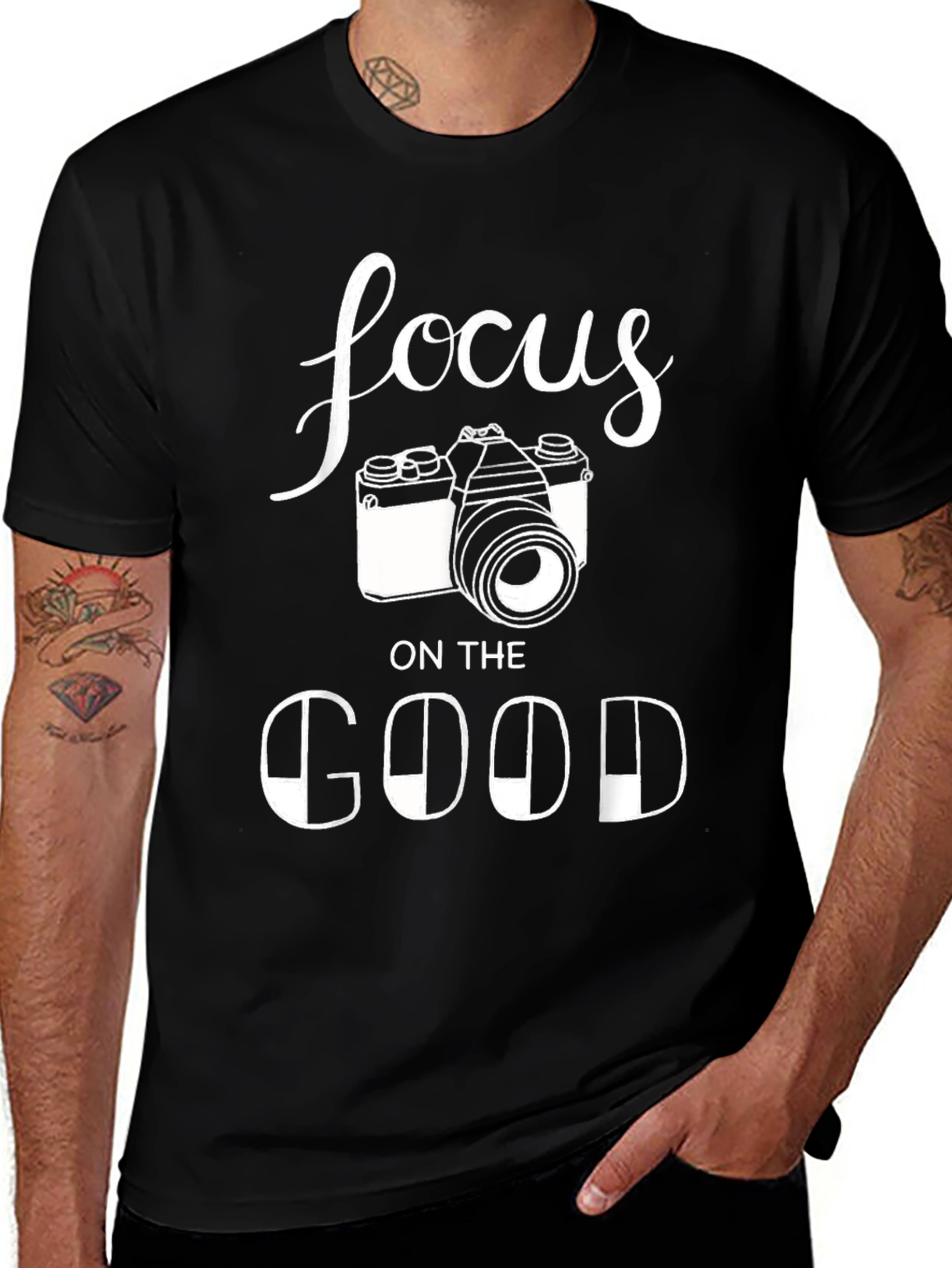 Focus on the Good T-Shirt - Photographer Camera Tee