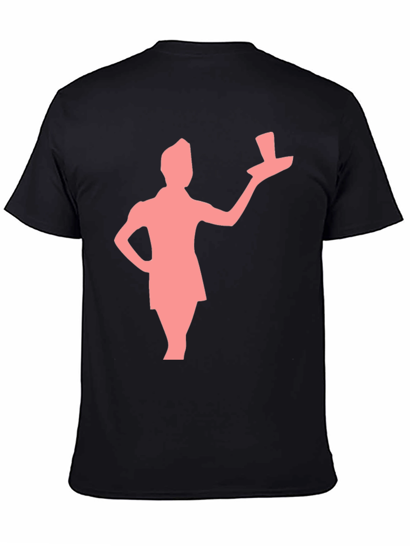 Retro Waiter Graphic Tee - Black